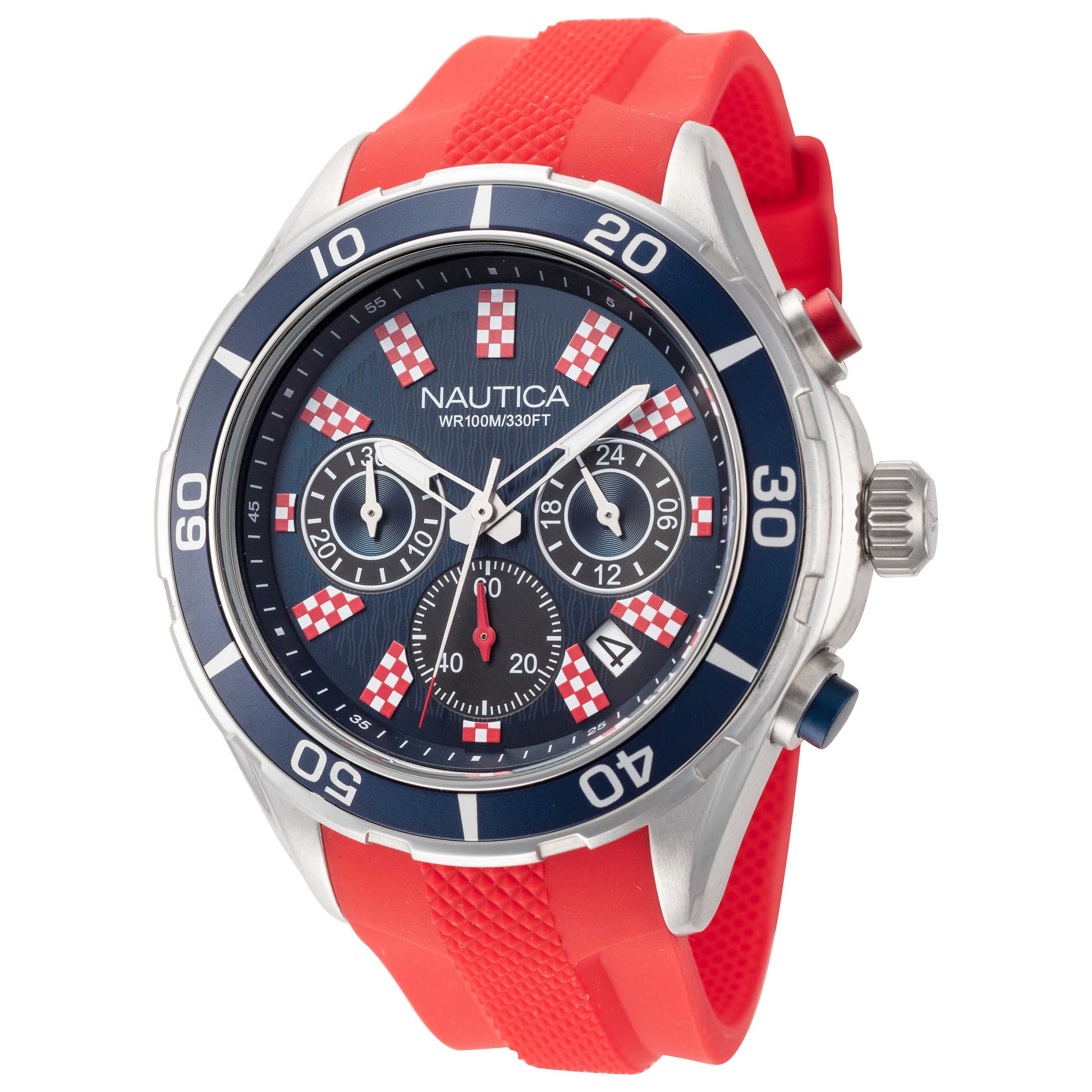 Front view of Nautica Accra Beach Men's Quartz Watch NAP12CR01