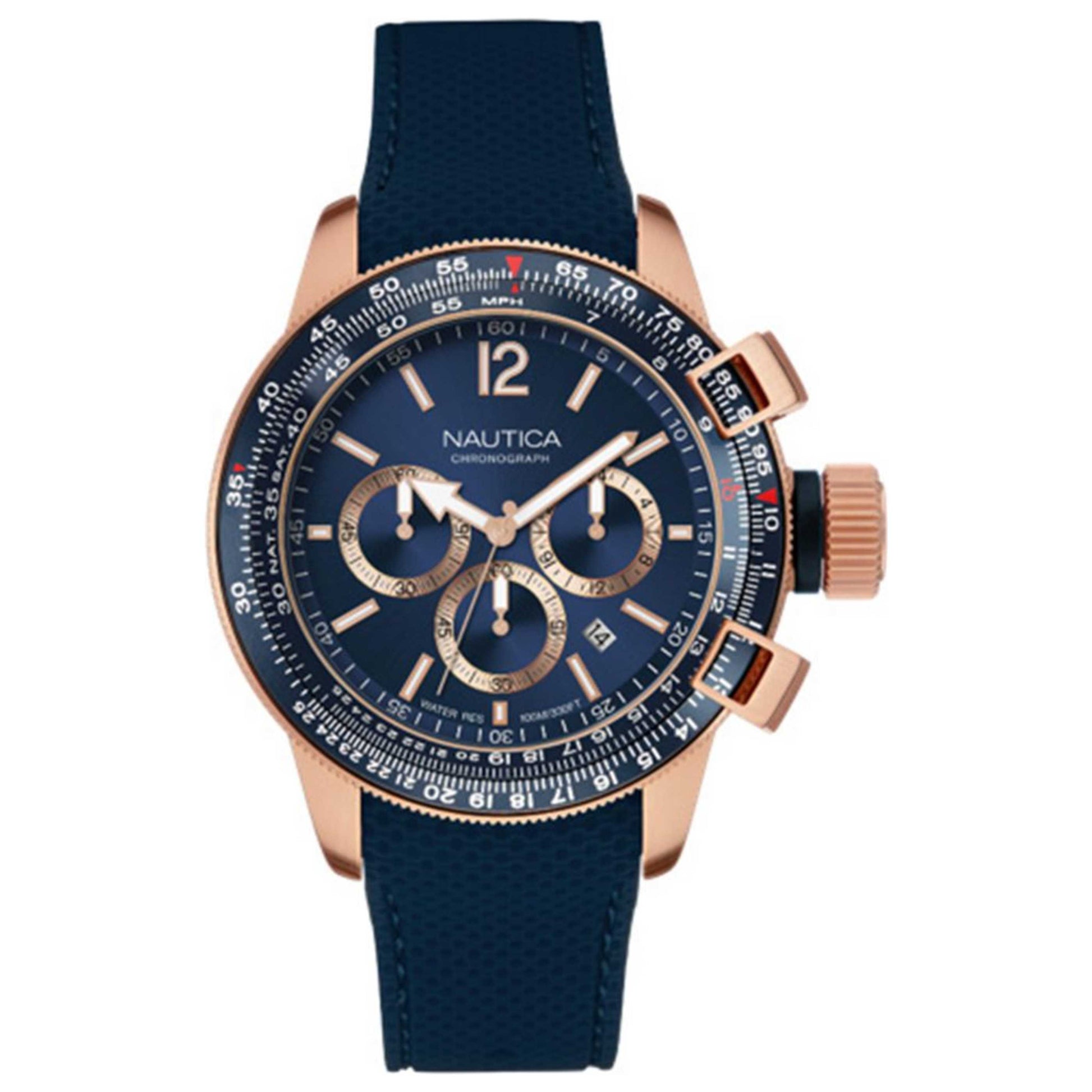 Front view of Nautica BFC Men's Quartz Watch NAPBFCF01