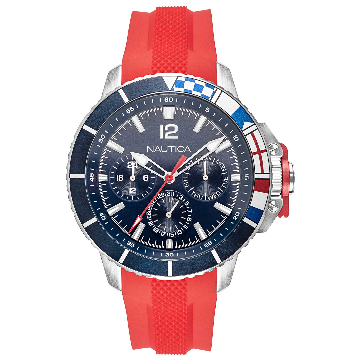 Front view of Nautica Bay Ho Men's Quartz Watch NAPBHP904