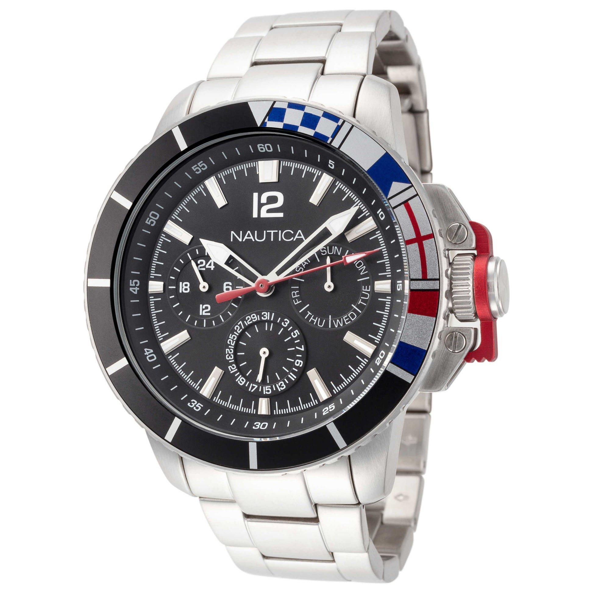 Front view of Nautica Bay Ho Men's Quartz Watch NAPBHP908