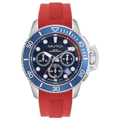Front view of Nautica Bayside Chrono Men's Quartz Watch NAPBSC903