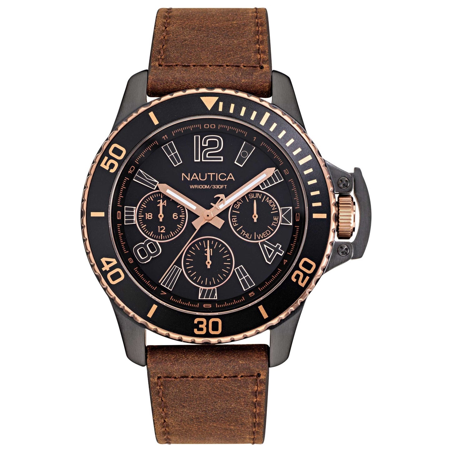 Front view of Nautica Bayside Men's Quartz Watch NAPBSF918