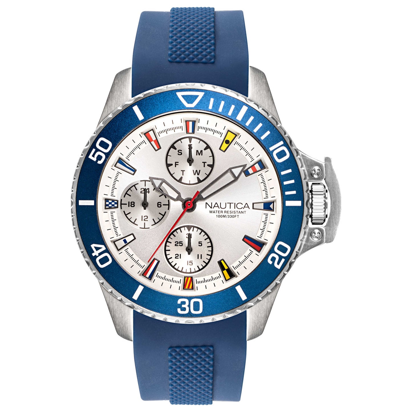 Front view of Nautica Bayside Men's Quartz Watch NAPBSP901