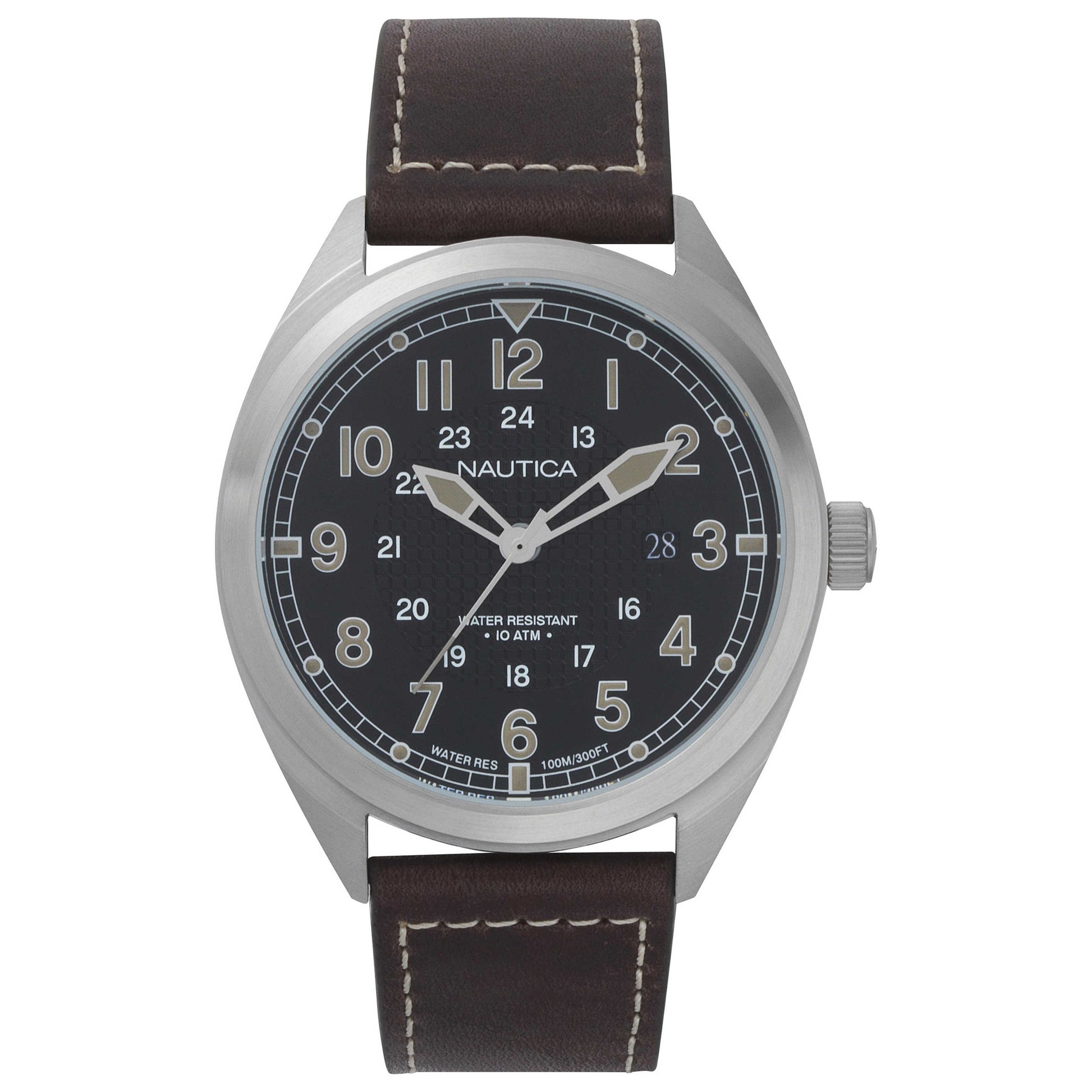 Front view of Nautica Battery Park Men's Quartz Watch NAPBTP001