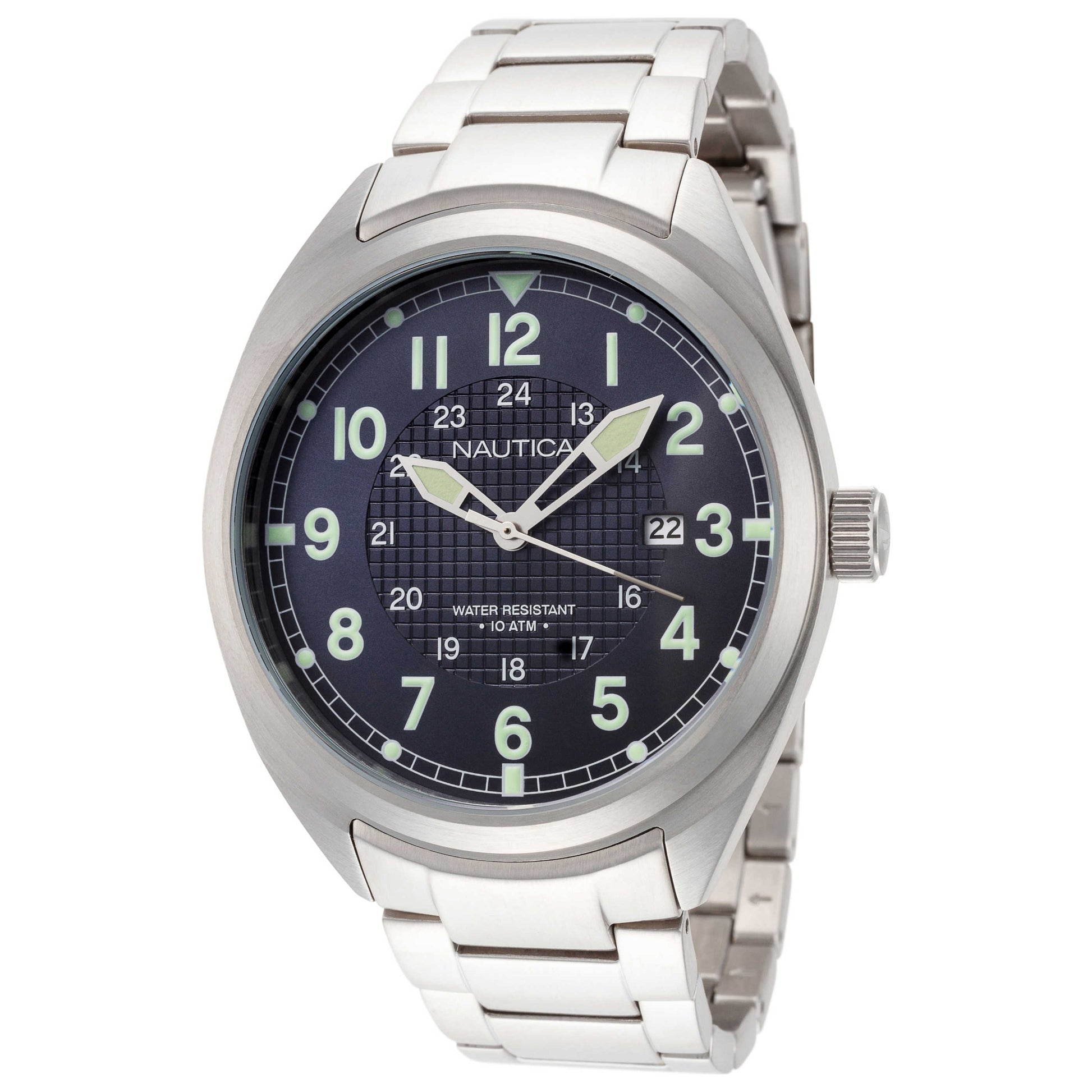 Front view of Nautica Battery Park Men's Quartz Watch NAPBTP004