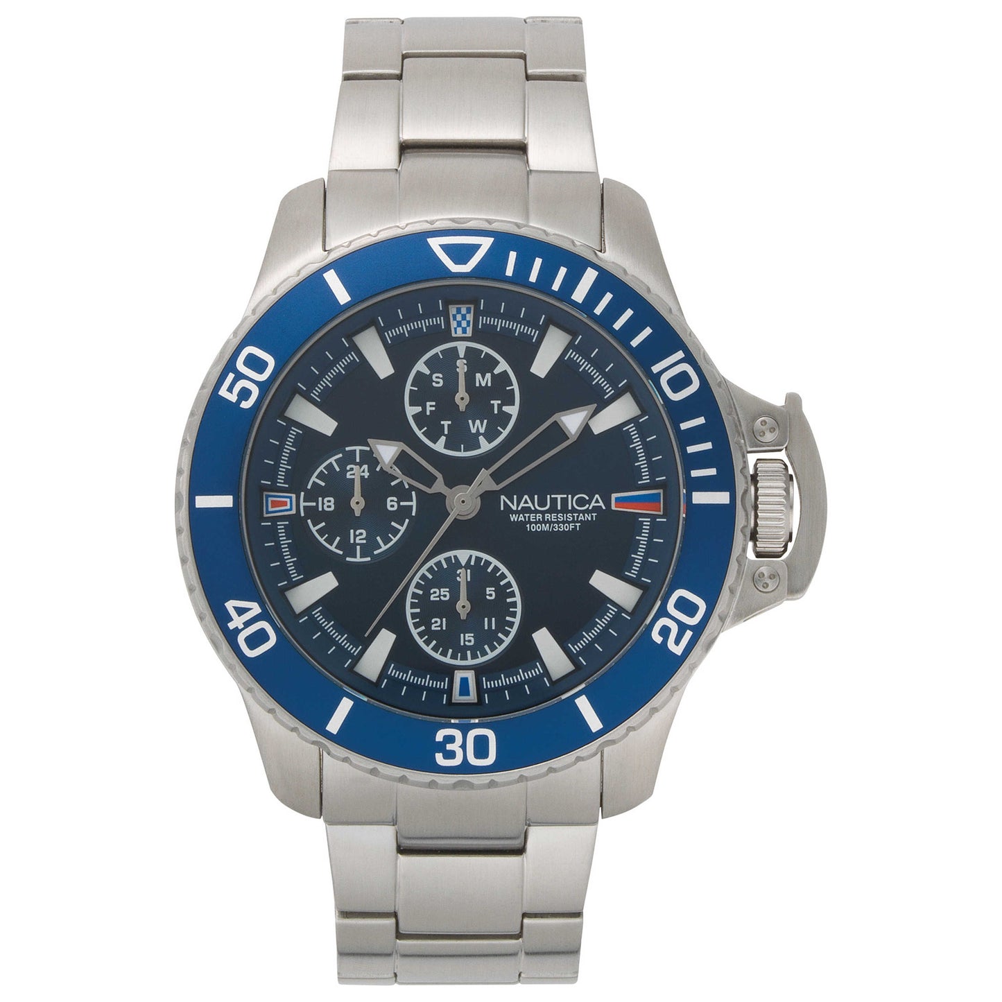 Front view of Nautica Bayside Men's Quartz Watch NAPBYS006
