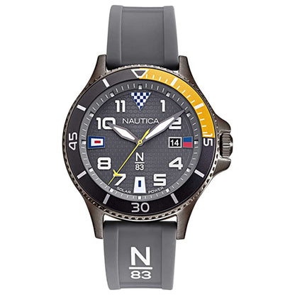 Front view of Nautica N83 Cocoa Beach Men's Solar Powered Quartz Watch NAPCBA901