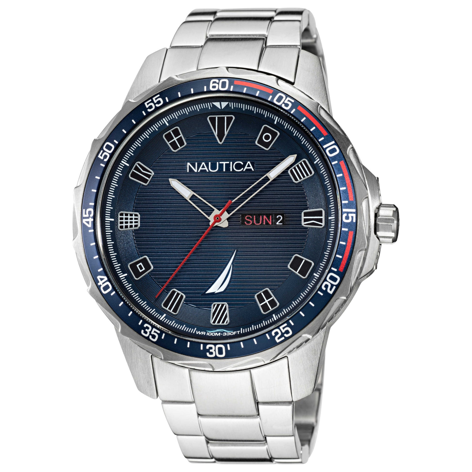 Front view of Nautica Classic Men's Quartz Watch NAPCLS120