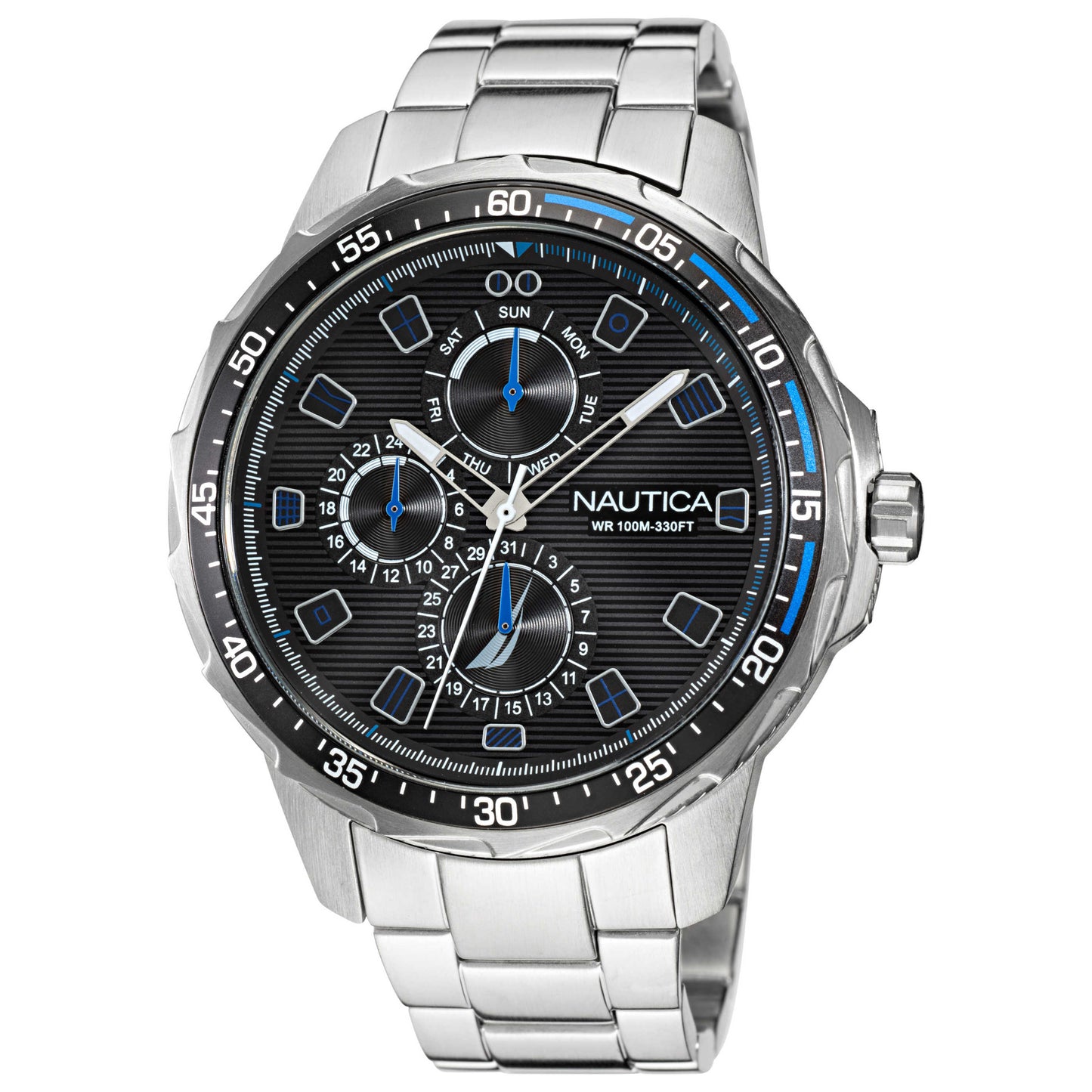 Front view of Nautica Classic Men's Quartz Watch NAPCLS121