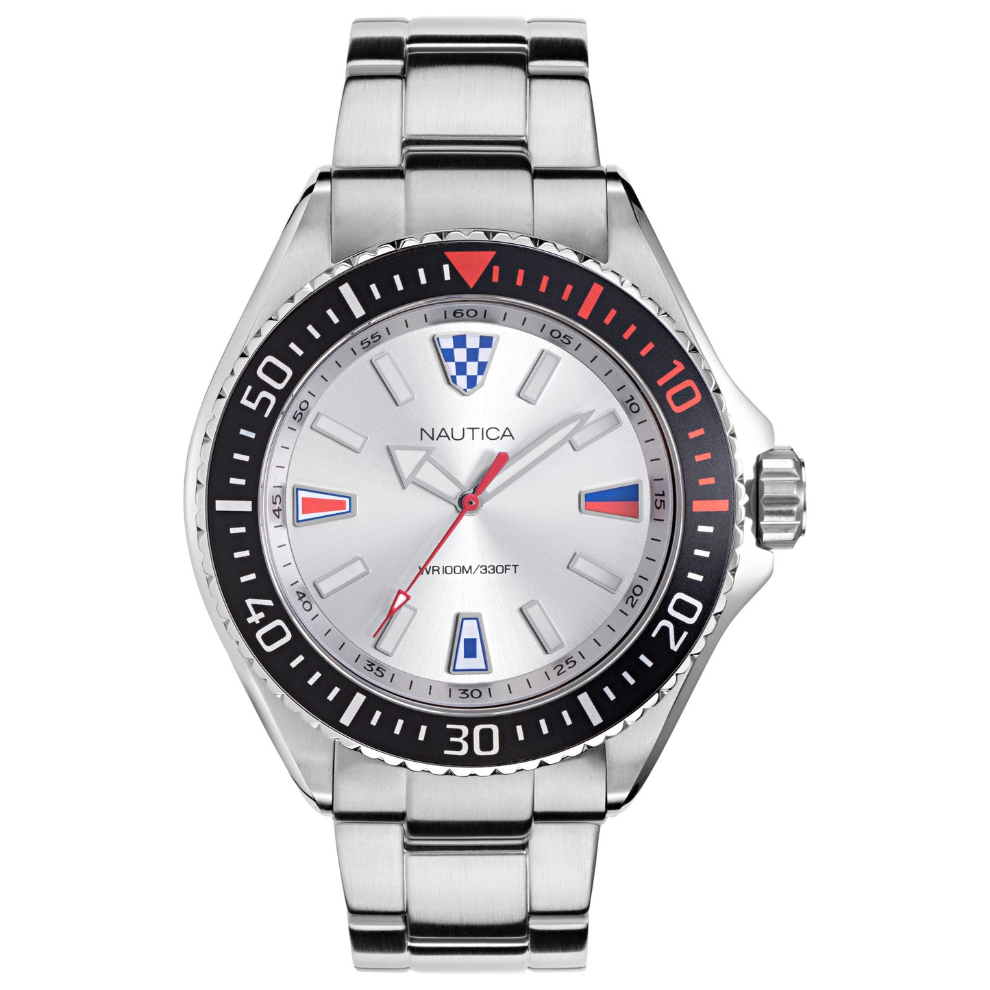 Front view of Nautica Crandon Park Beach Men's Quartz Watch NAPCPS905