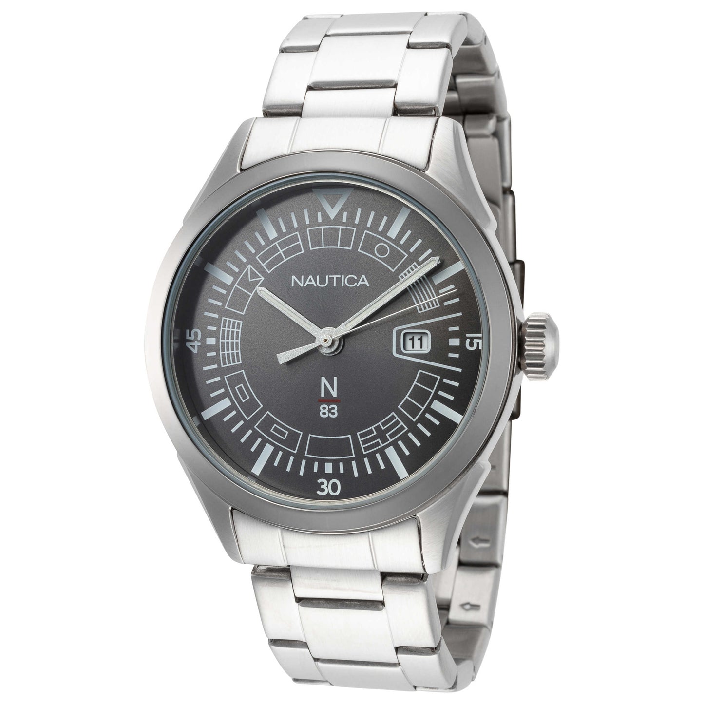 Front view of Nautica N83 Men's Quartz Watch NAPCRF006