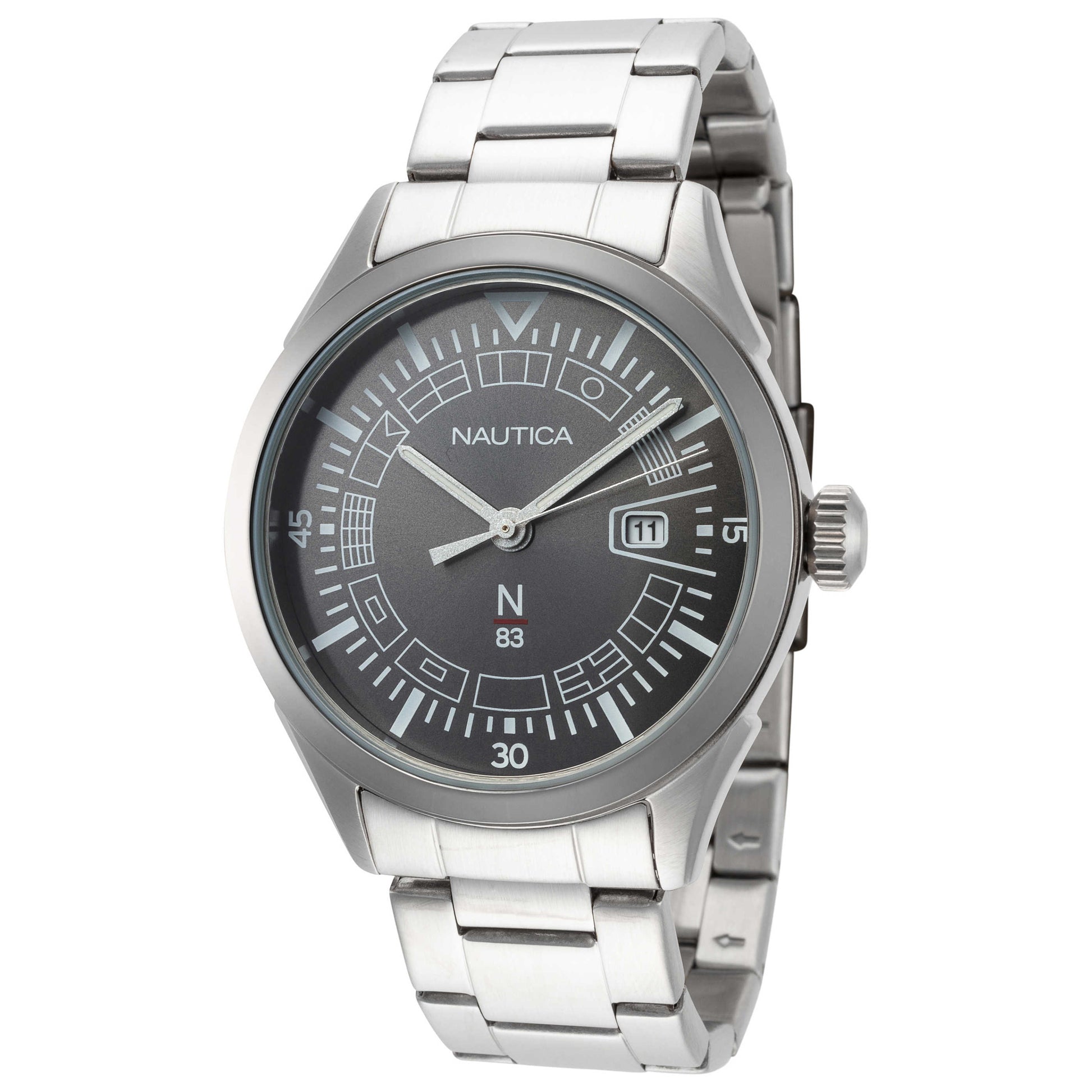 Front view of Nautica N83 Men's Quartz Watch NAPCRF006