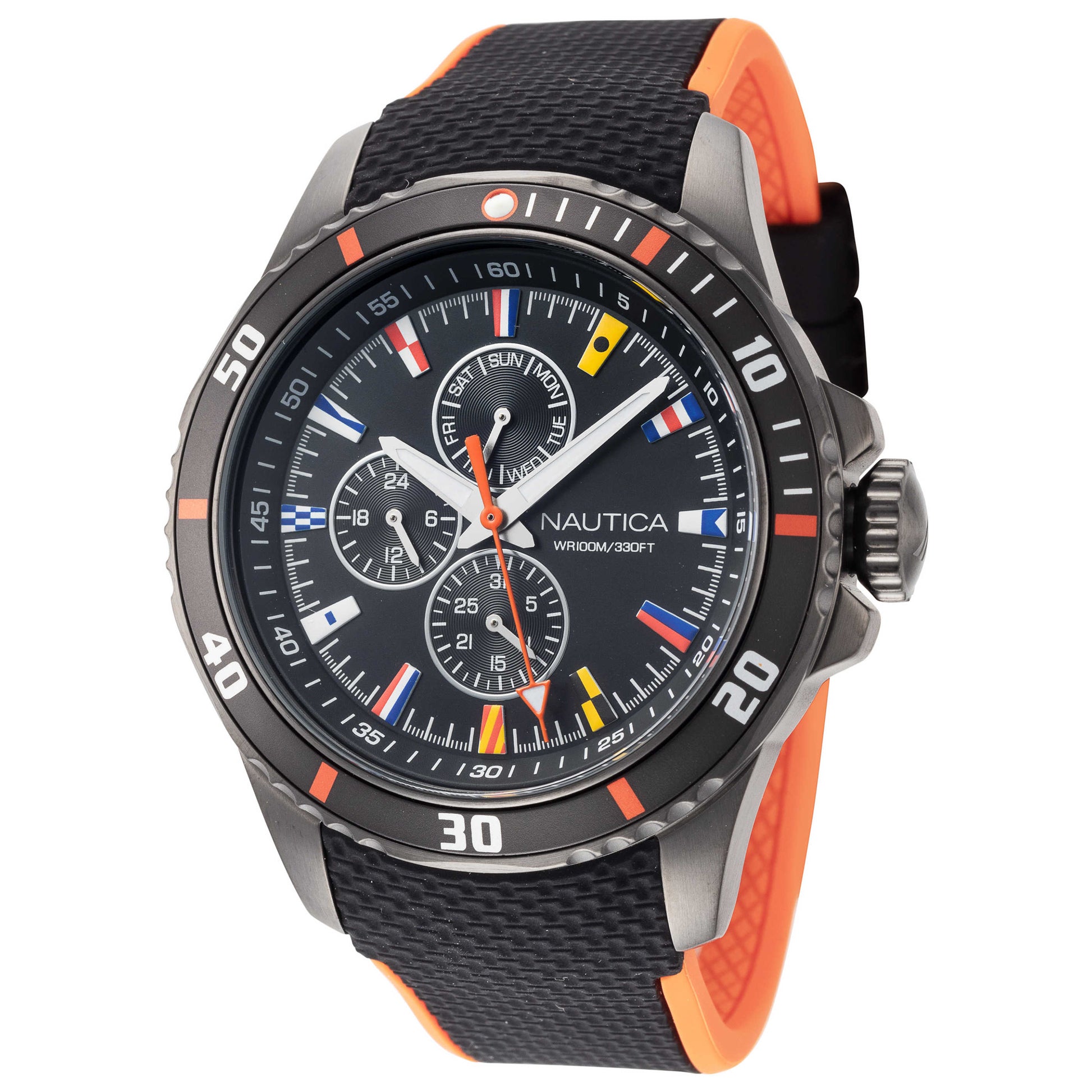 Front view of Nautica Freeboard Men's Quartz Watch NAPFRB017
