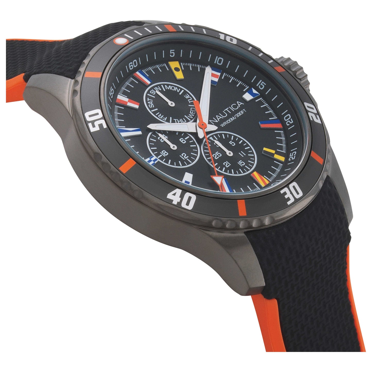 Left view of Nautica Freeboard Men's Quartz Watch NAPFRB017