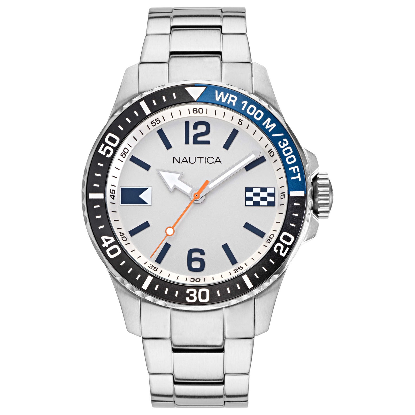 Front view of Nautica Freeboard Men's Quartz Watch NAPFRB921