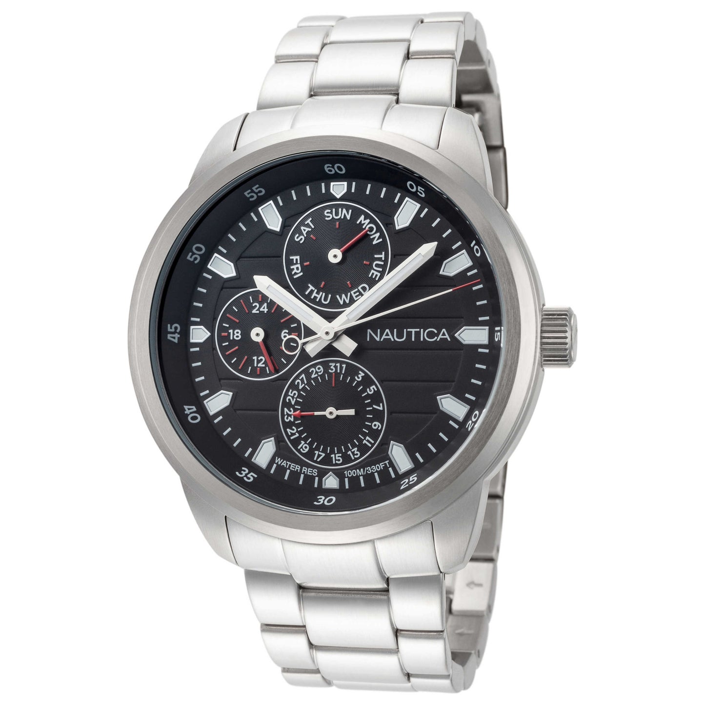 Front view of Nautica Forbell Men's Quartz Watch NAPFRL005