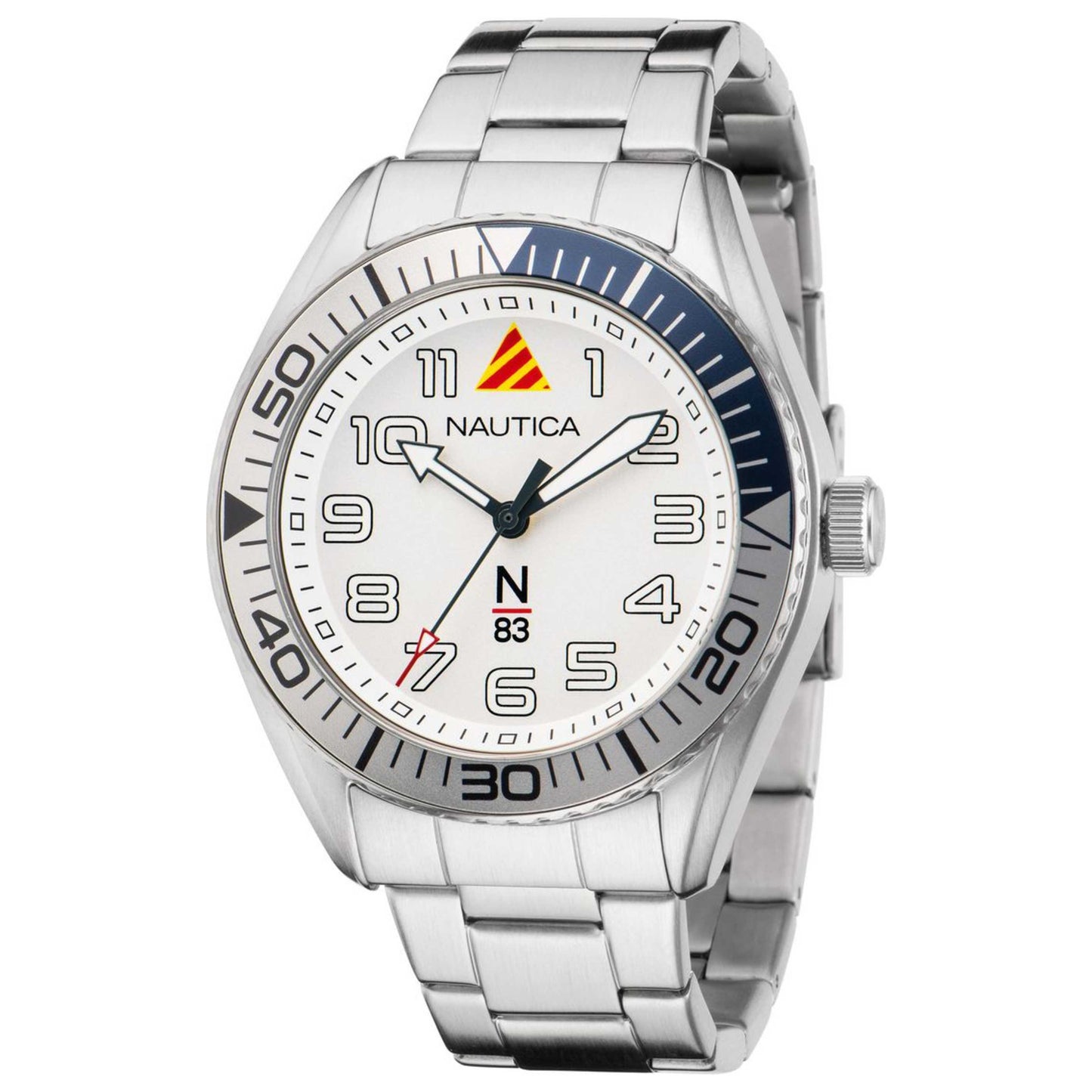 Front view of Nautica Finn World Men's Quartz Watch NAPFWF203