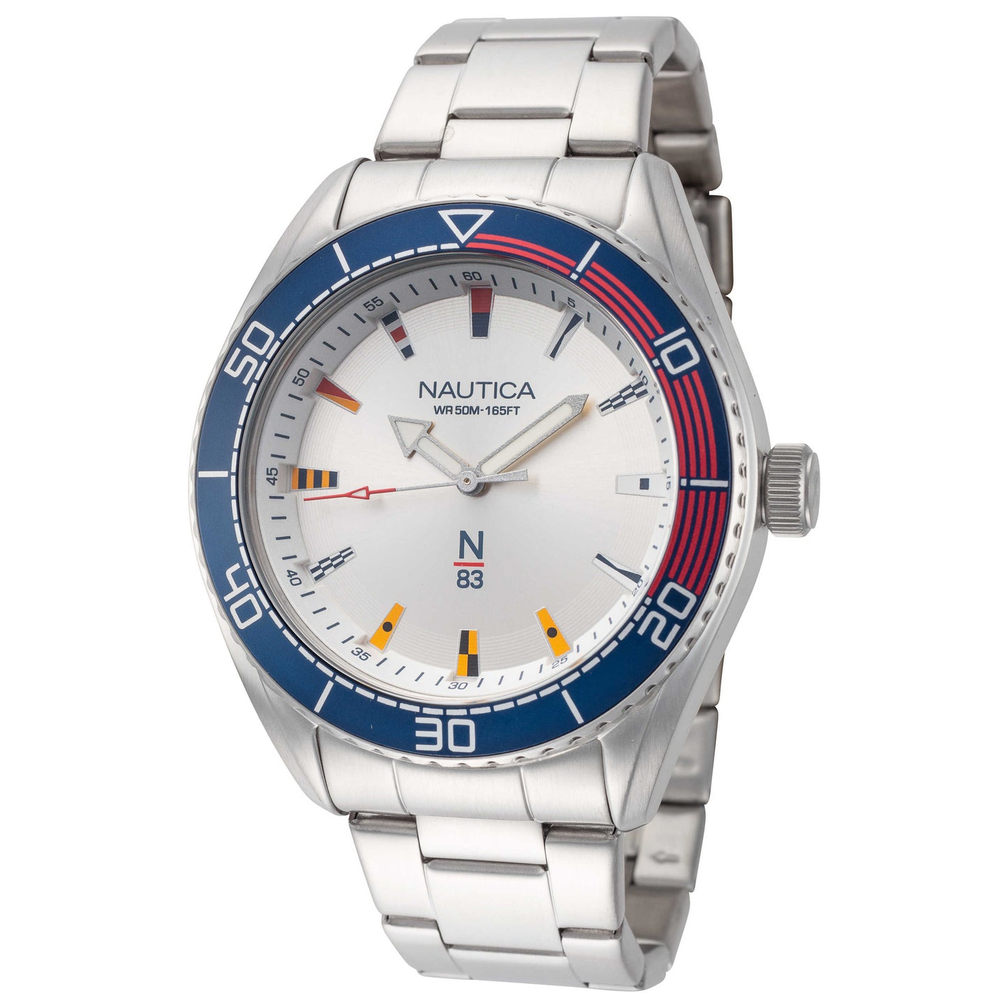 Front view of Nautica Finn World Men's Quartz Watch NAPFWS005