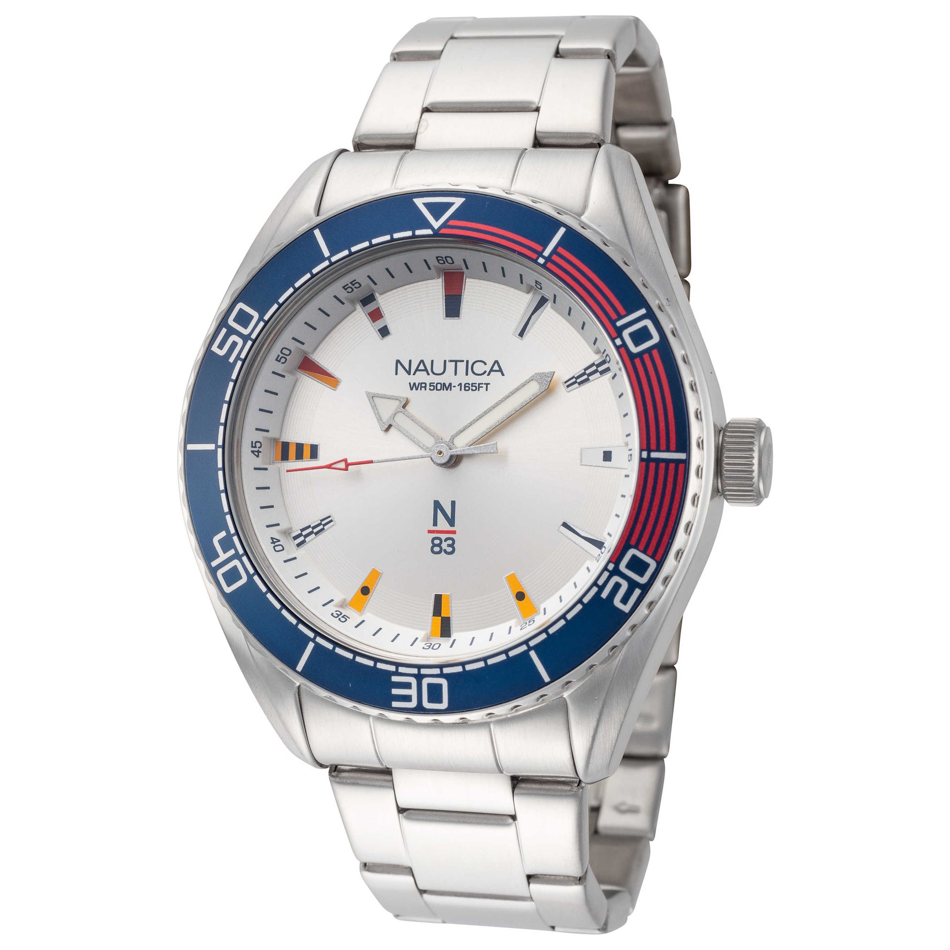 Front view of Nautica Finn World Men's Quartz Watch NAPFWS005