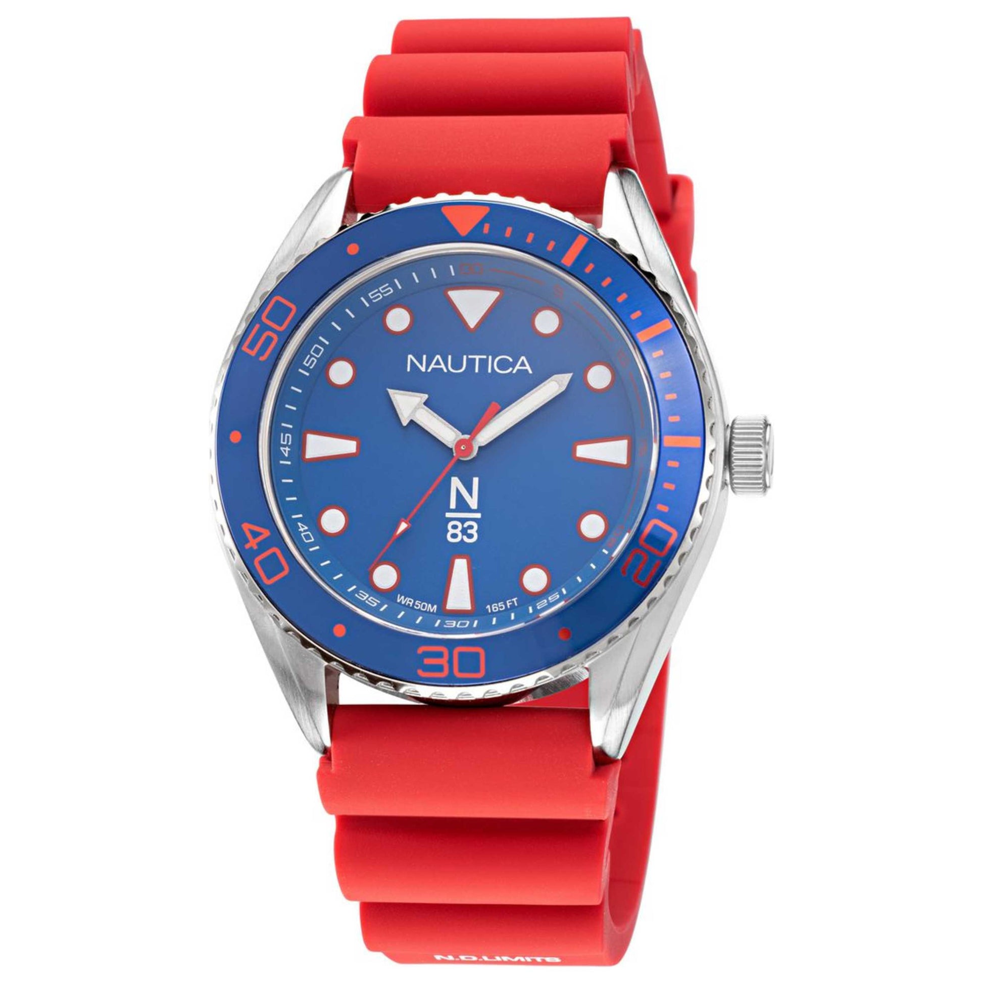 Front view of Nautica Finn World Men's Quartz Watch NAPFWS220
