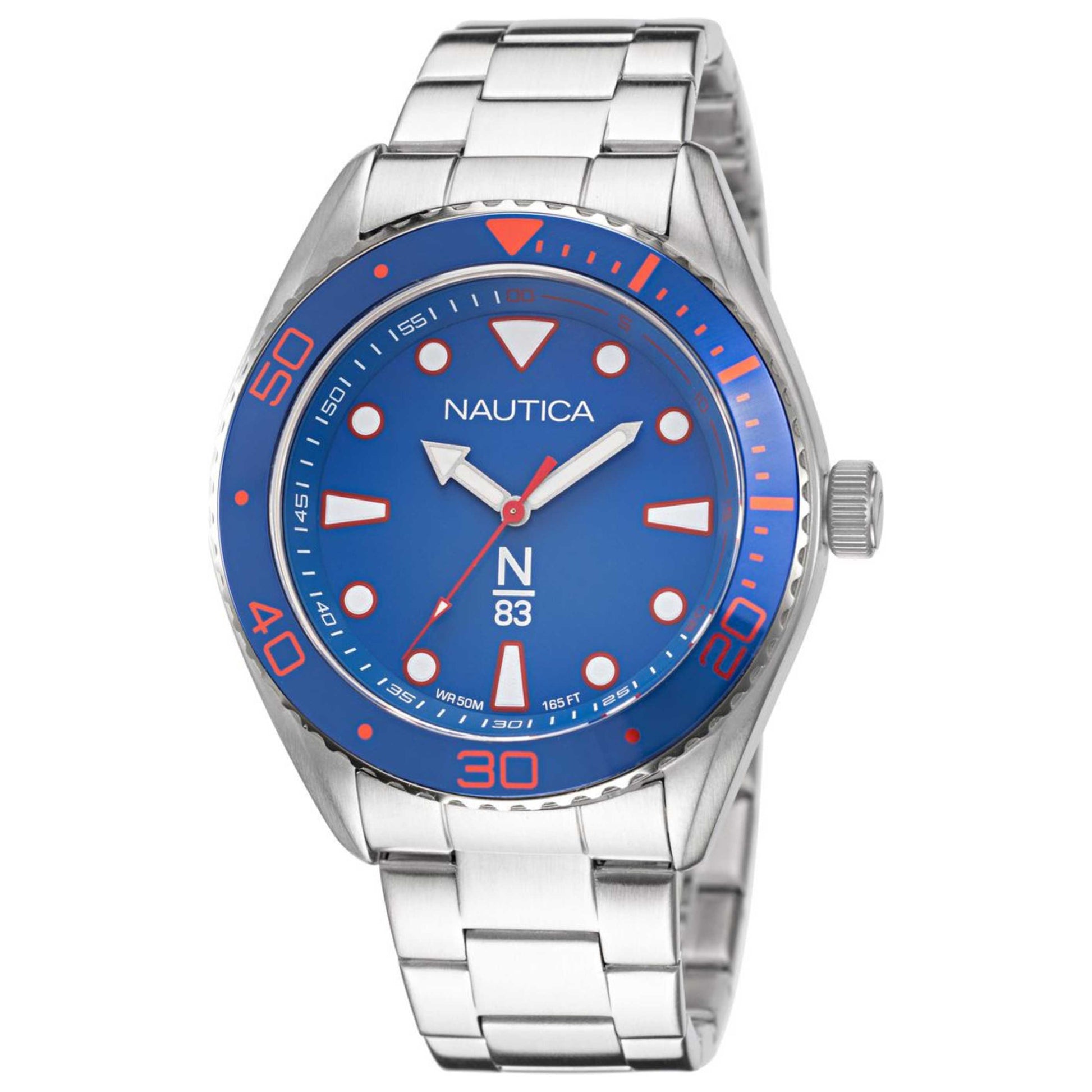 Front view of Nautica Finn World Men's Quartz Watch NAPFWS221