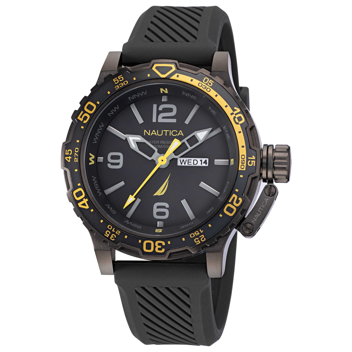 Front view of Nautica Glenrock Lagoon Men's Quartz Watch NAPGLF115