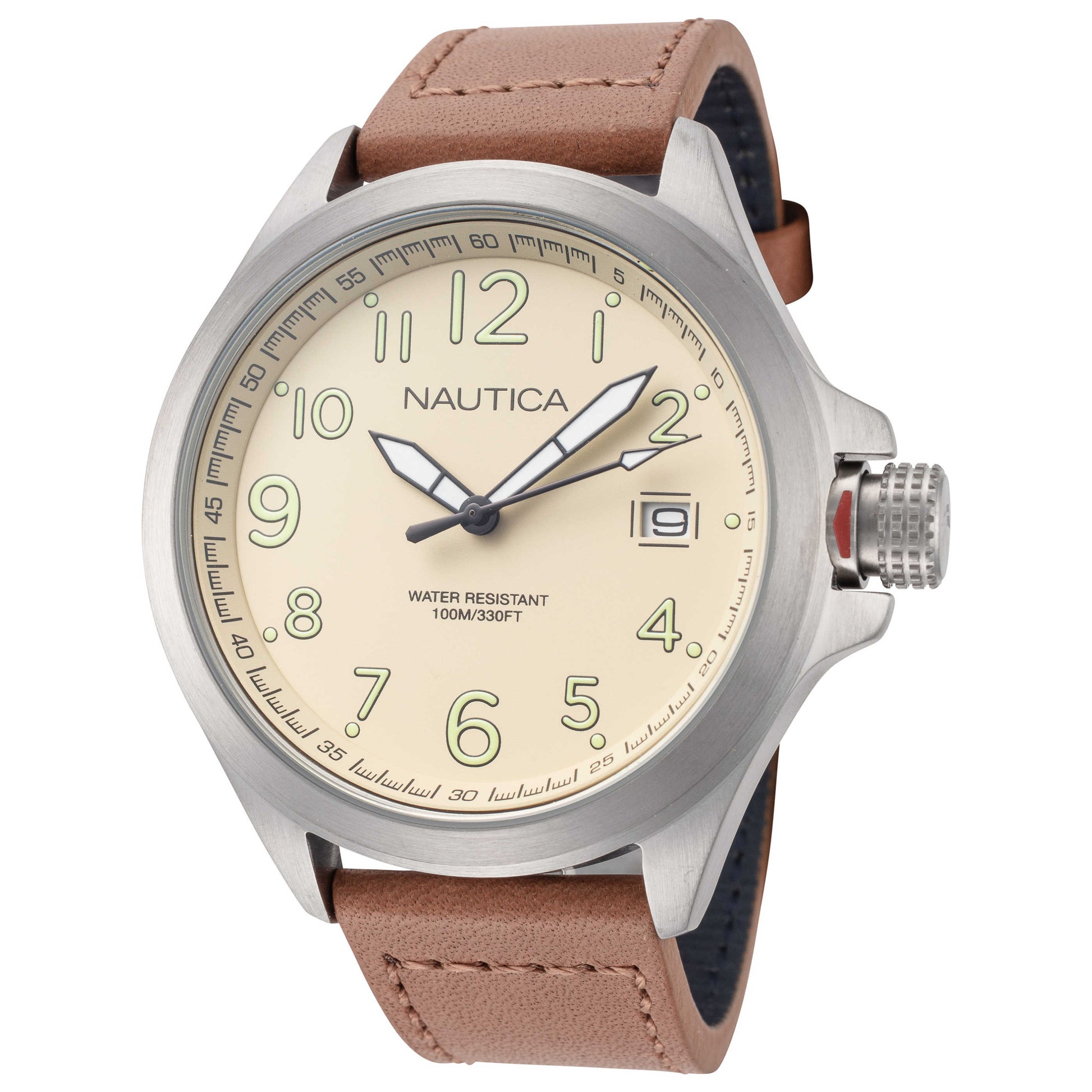 Front view of Nautica Glenrock Lagoon Men's Quartz Watch NAPGLP003