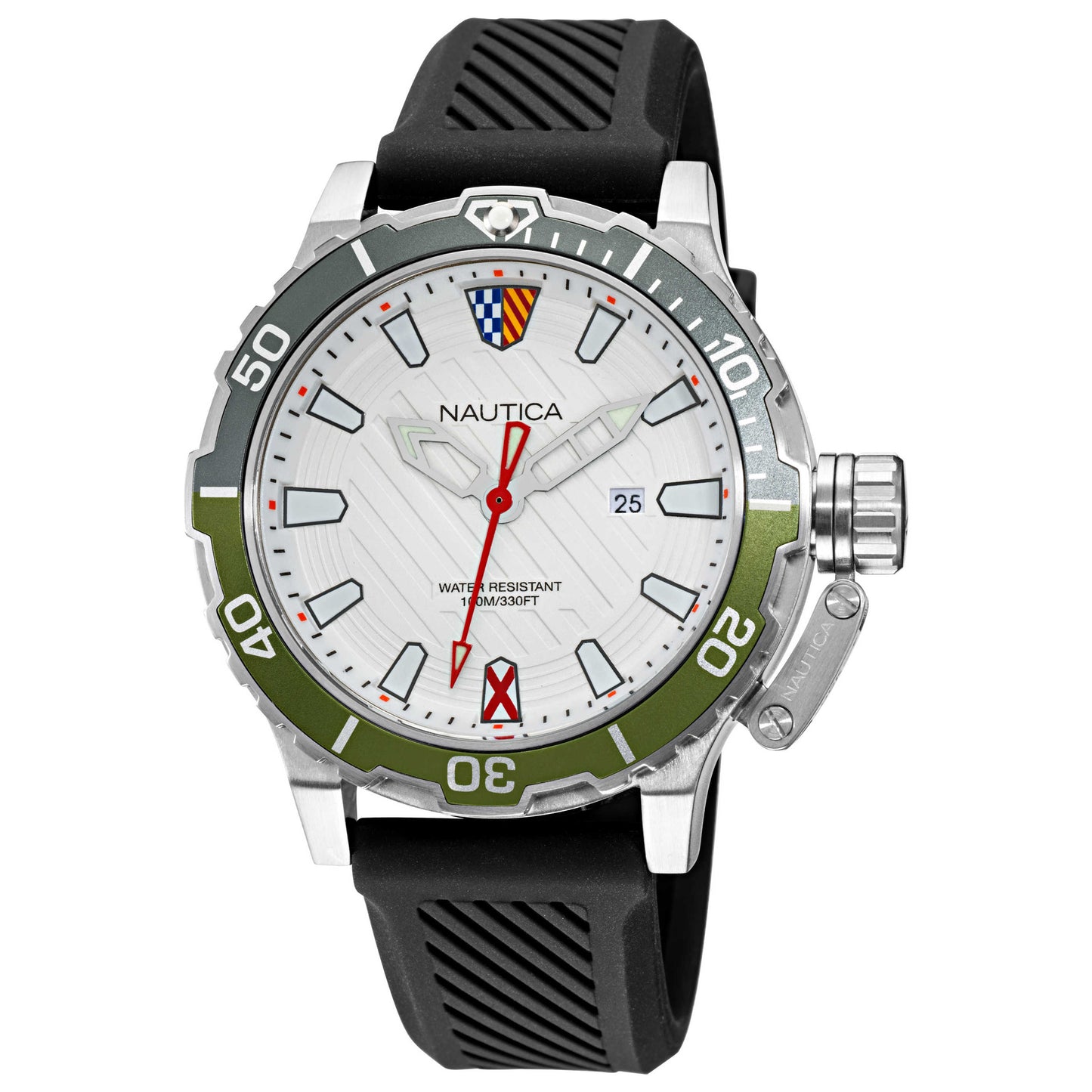 Front view of Nautica Glenrock Lagoon Men's Quartz Watch NAPGLS112