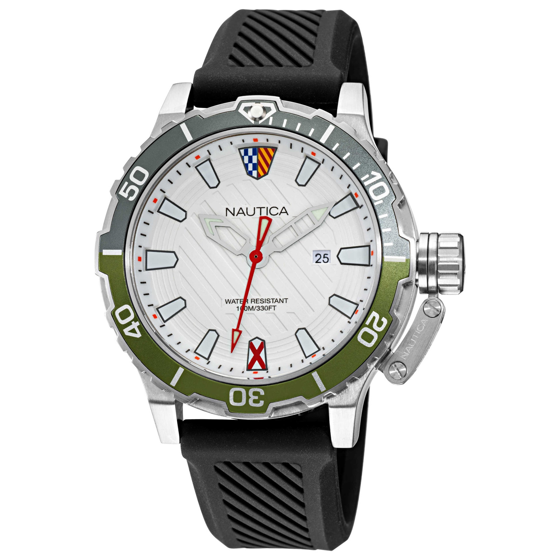Front view of Nautica Glenrock Lagoon Men's Quartz Watch NAPGLS112