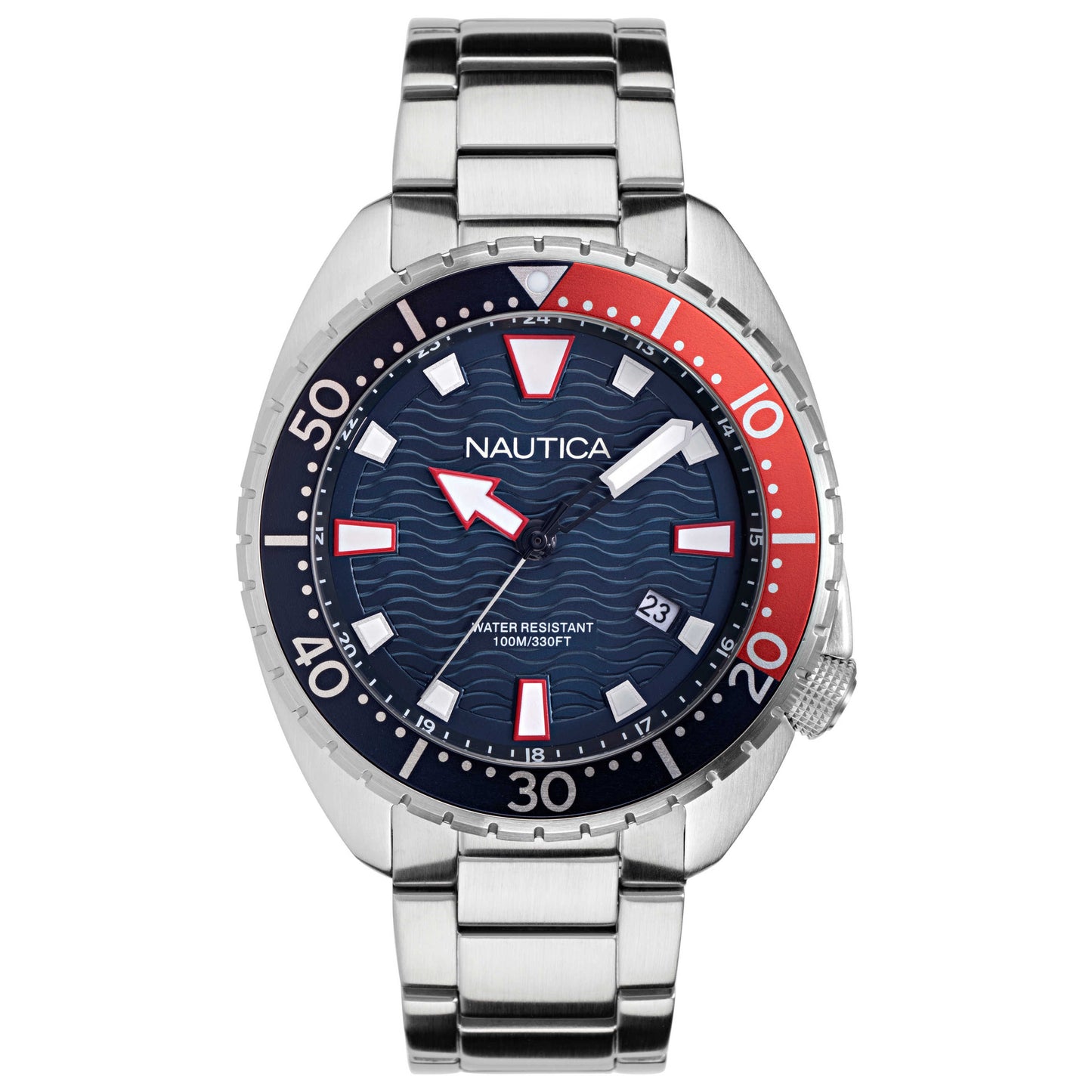 Front view of Nautica Hammock Men's Quartz Watch NAPHAS904