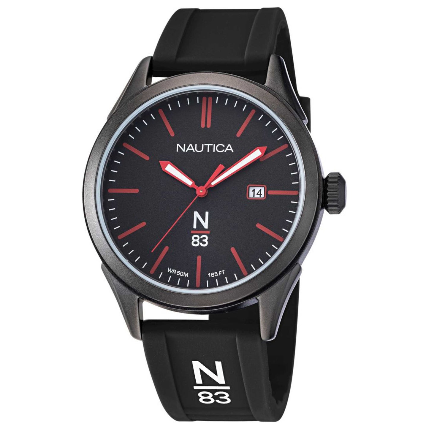 Front view of Nautica Hannay Bay Men's Quartz Watch NAPHBF118