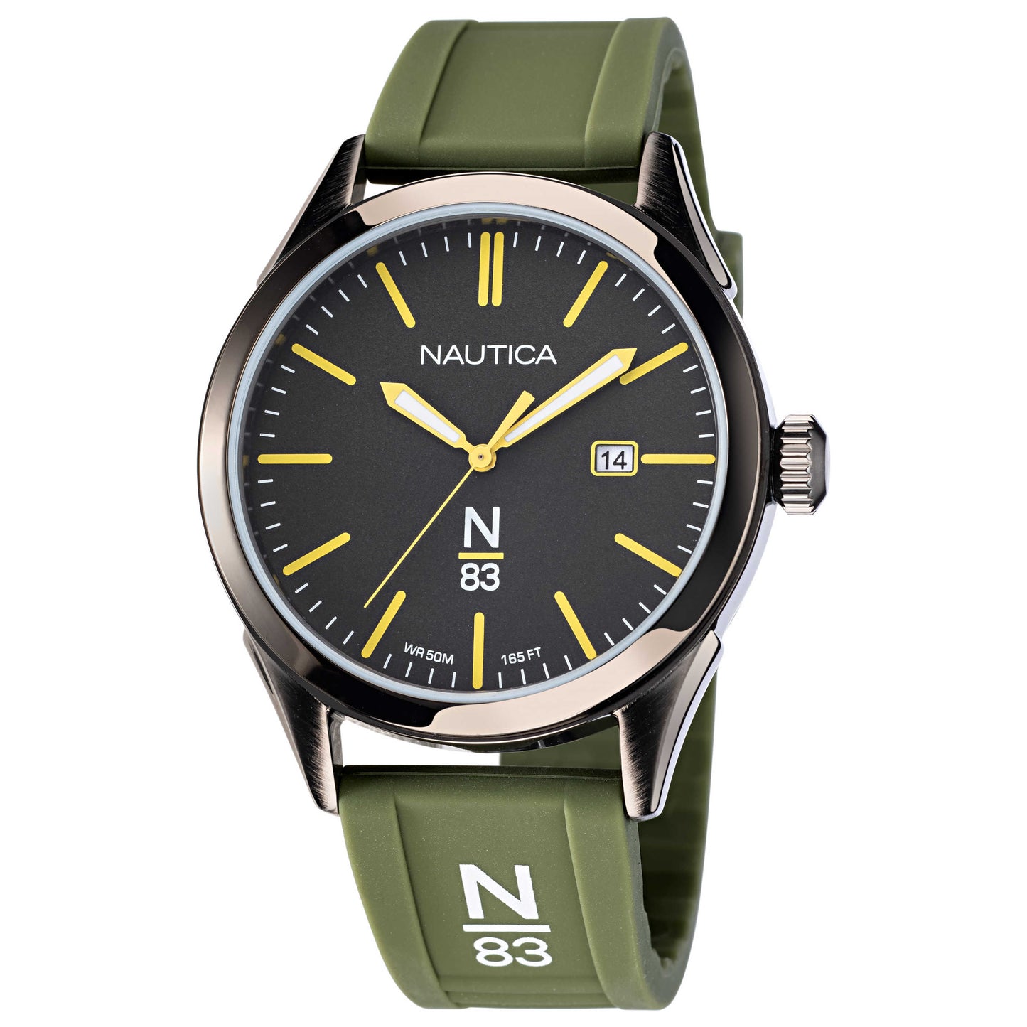 Front view of Nautica N83 Men's Quartz Watch NAPHBF120