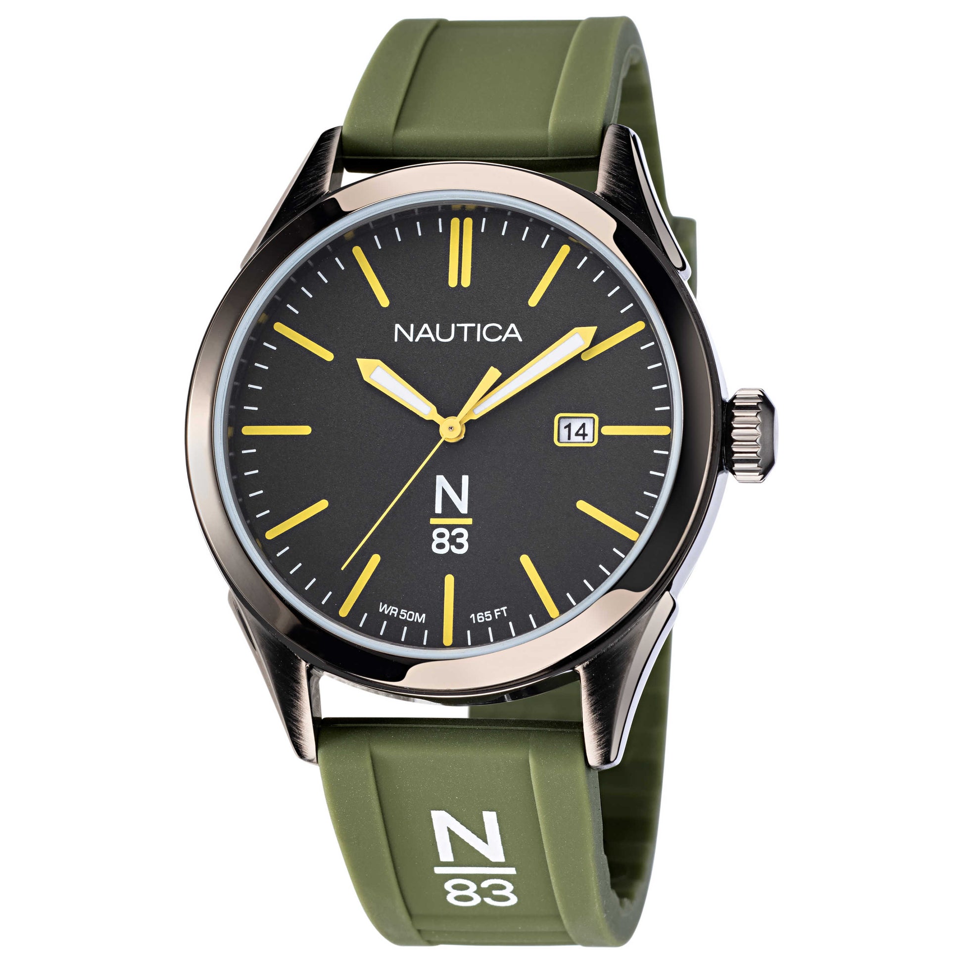Front view of Nautica N83 Men's Quartz Watch NAPHBF120