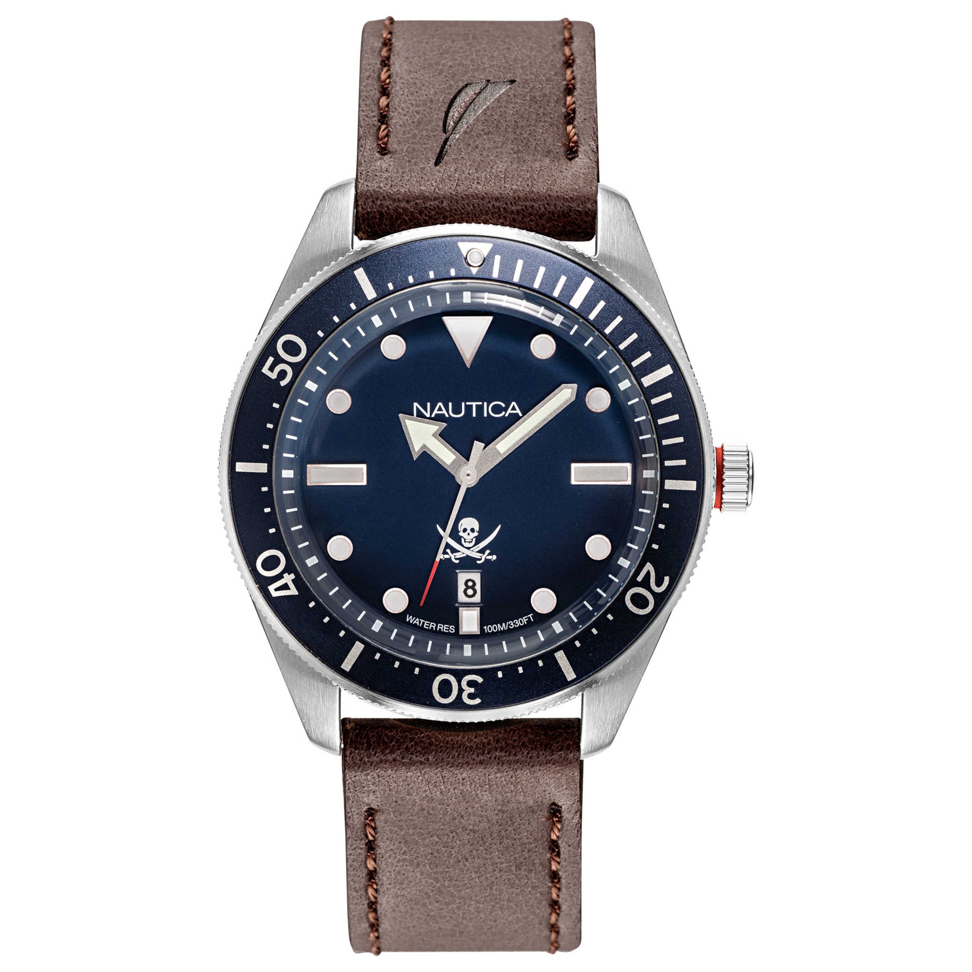 Front view of Nautica Hillcrest Men's Quartz Watch NAPHCP902