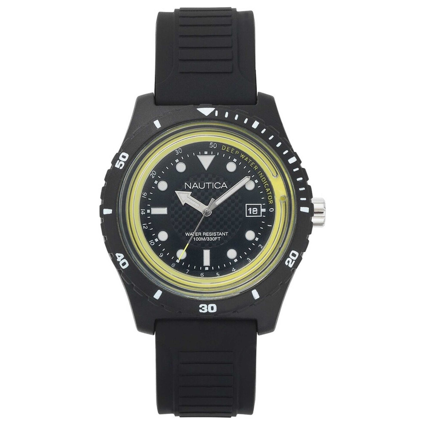 Front view of Nautica Ibiza Men's Quartz Watch NAPIBZ001