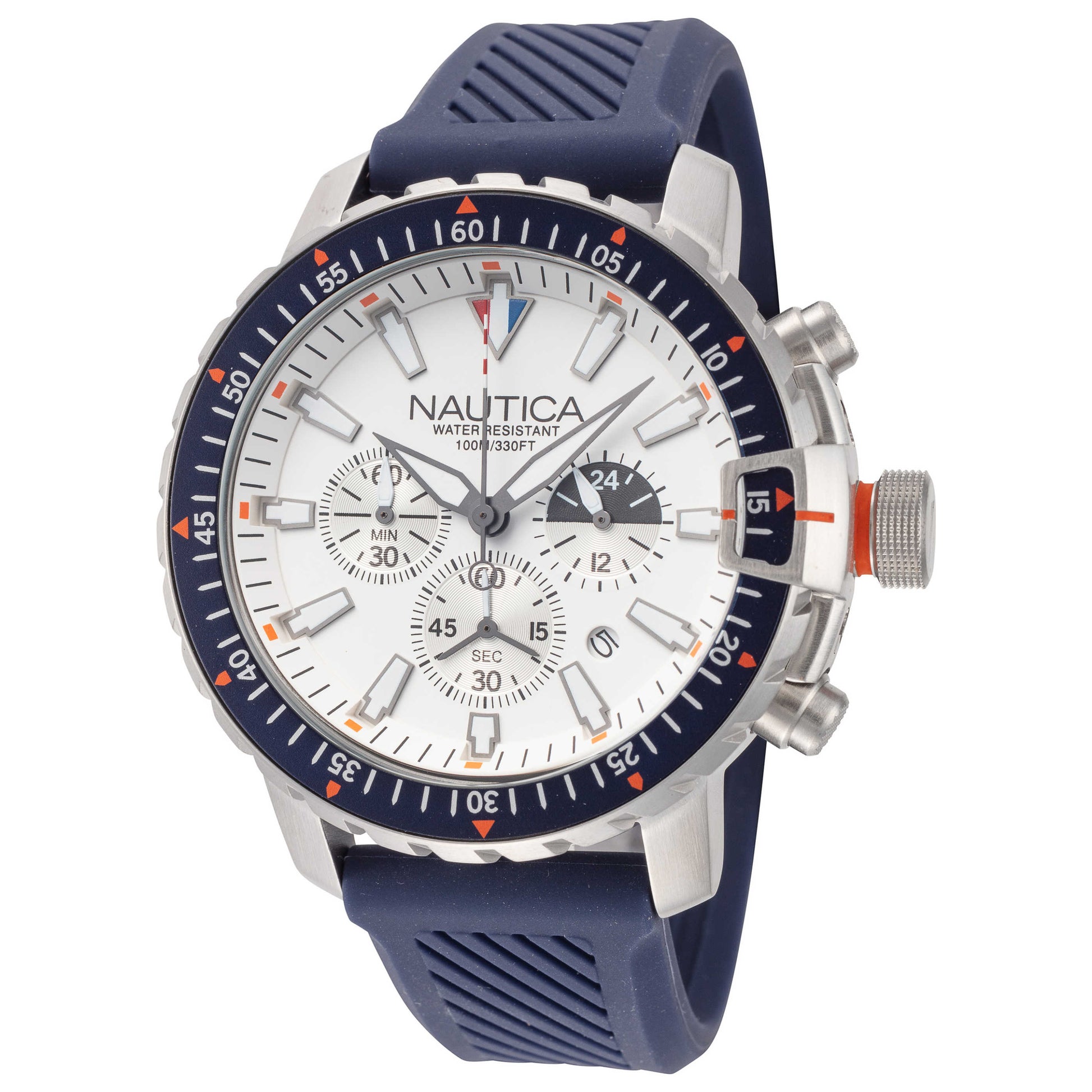 Front view of Nautica Icebreaker Men's Quartz Watch NAPICS010