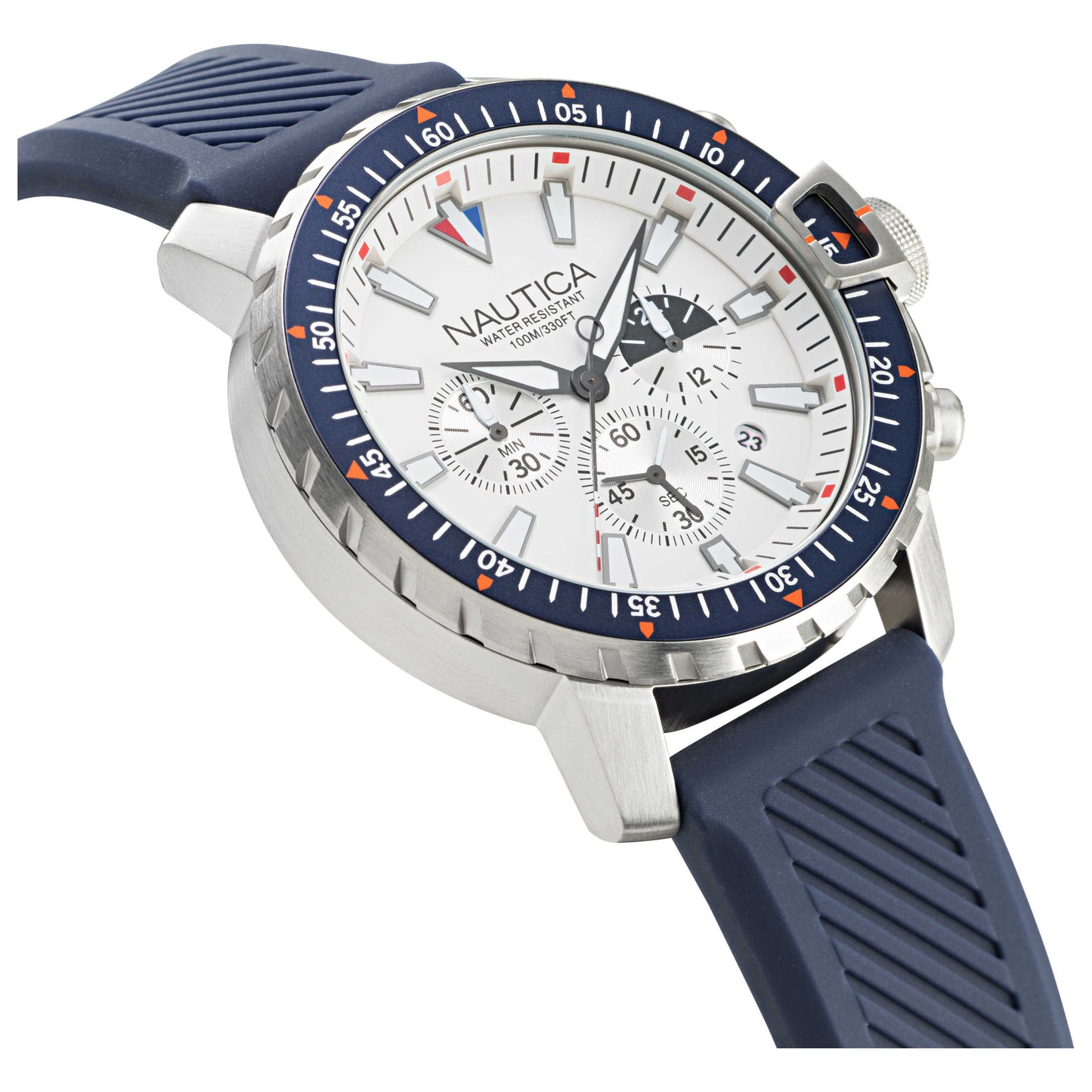 Left view of Nautica Icebreaker Men's Quartz Watch NAPICS010