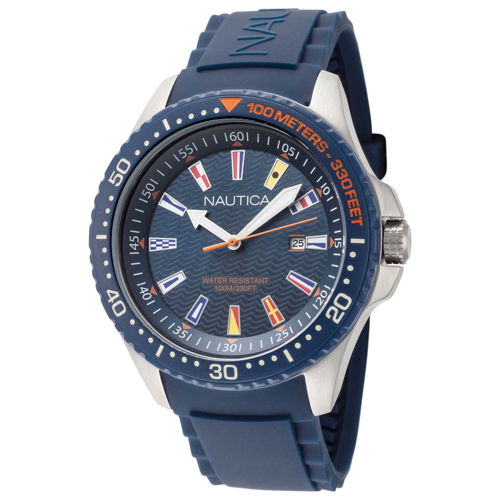 Front view of Nautica Jones Beach Men's Quartz Watch NAPJBC002