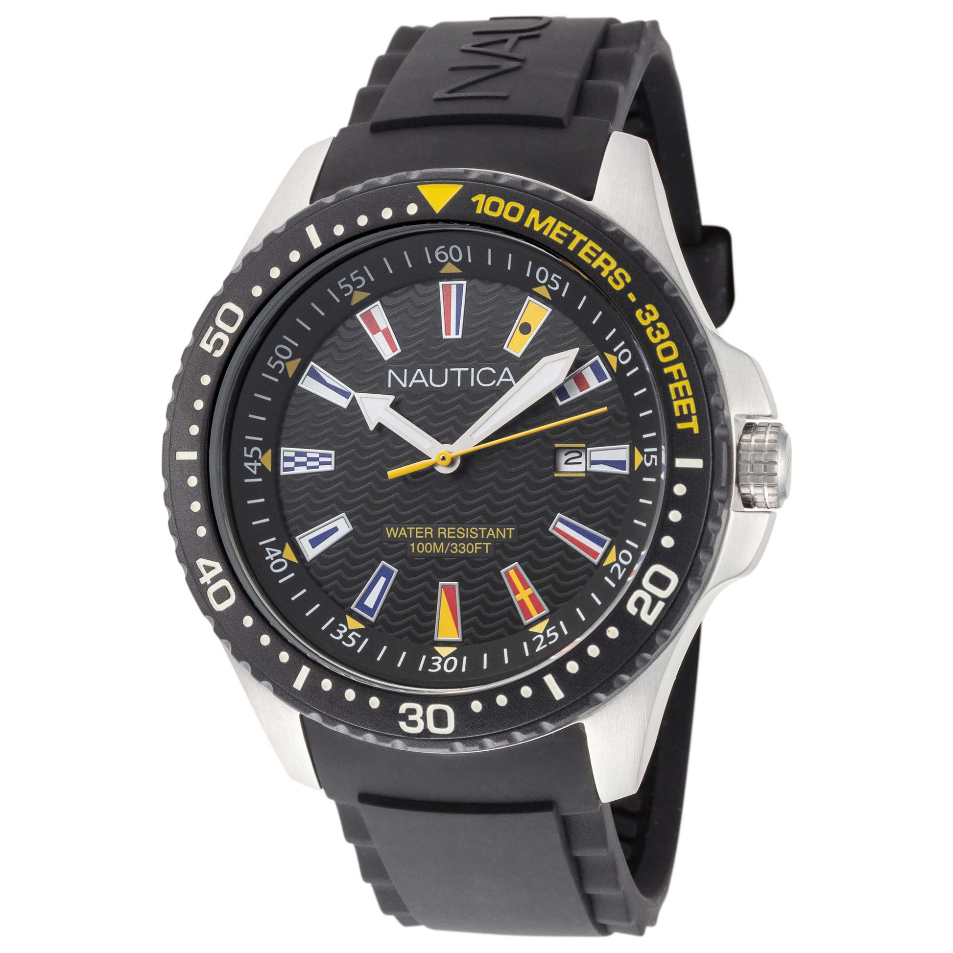 Front view of Nautica Jones Beach Men's Quartz Watch NAPJBC003