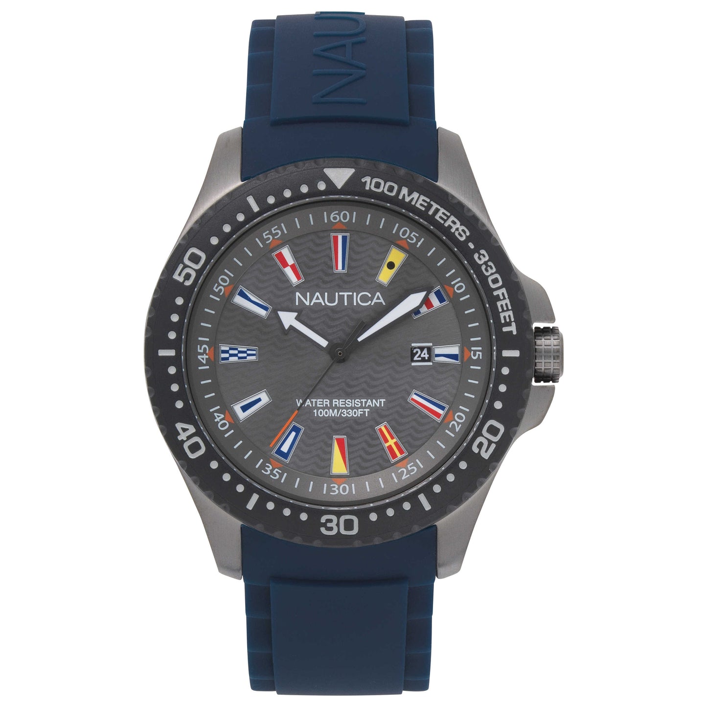 Front view of Nautica Jones Beach Men's Quartz Watch NAPJBC008