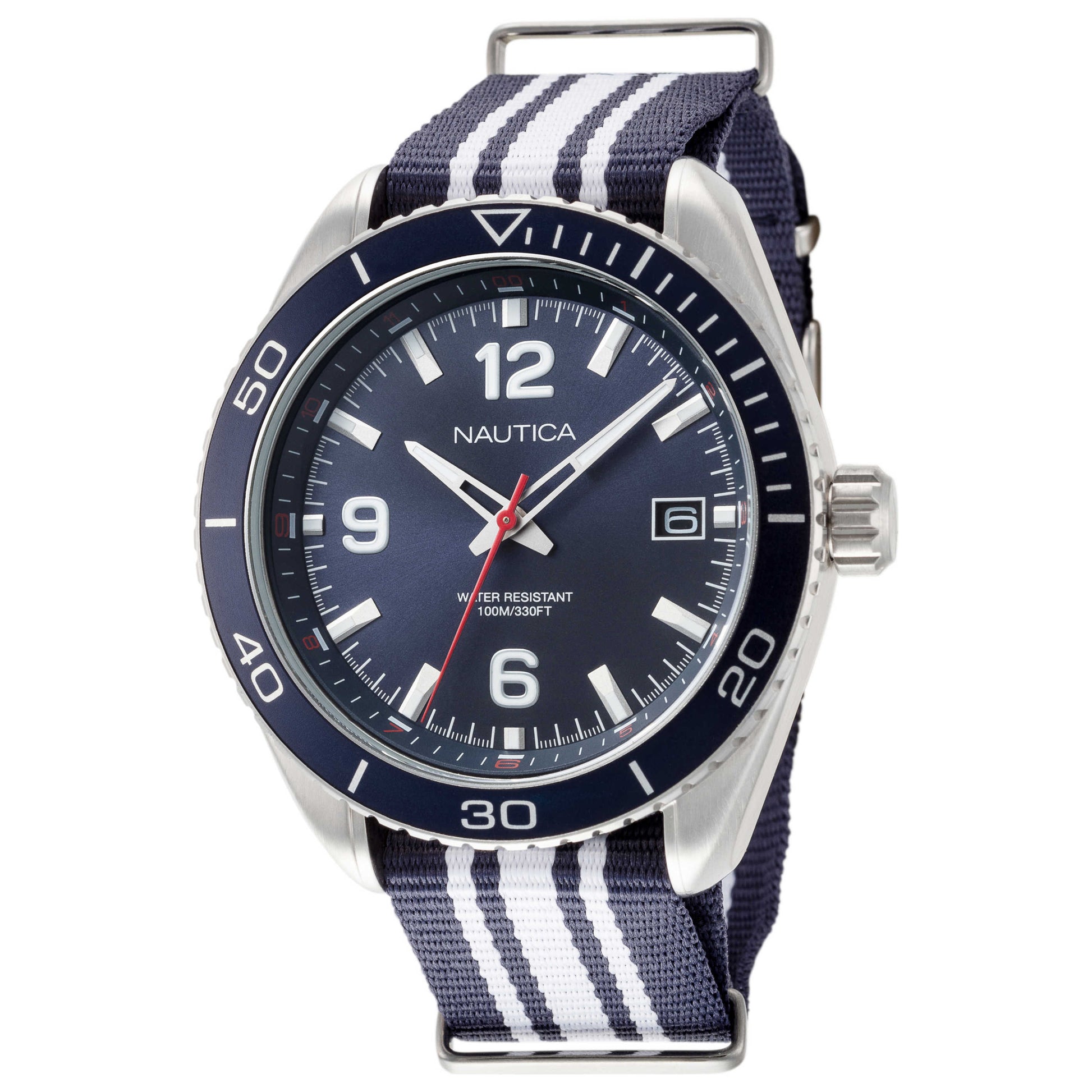 Front view of Nautica Biscayne Men's Quartz Watch NAPKBN001