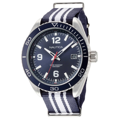 Front view of Nautica Biscayne Men's Quartz Watch NAPKBN001