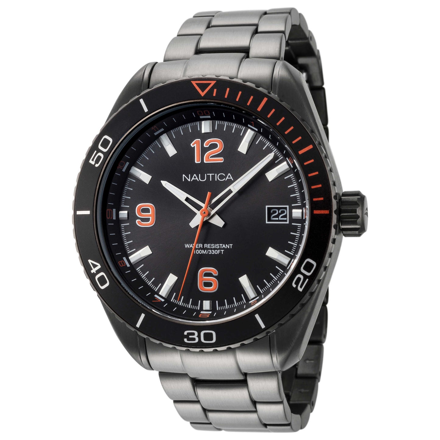 Front view of Nautica Key Biscayne Men's Quartz Watch NAPKBN006