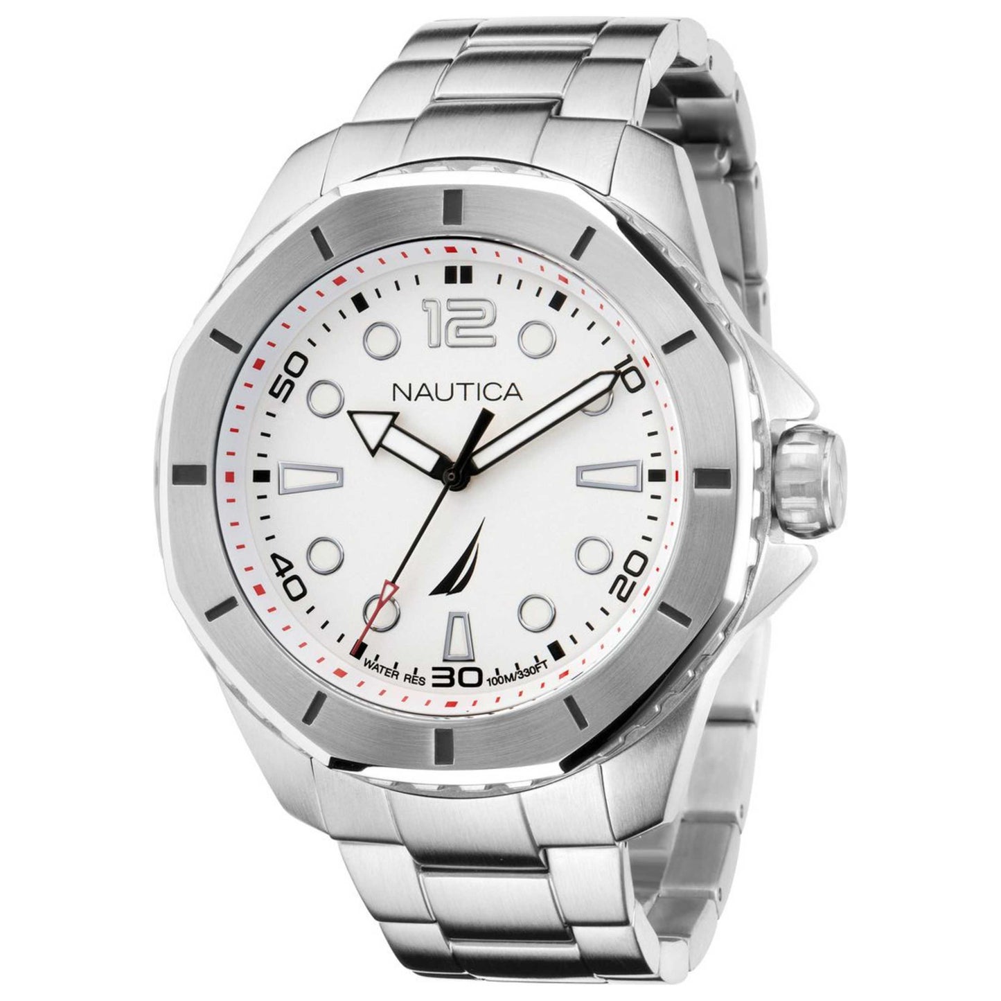 Front view of Nautica Koh May Bay Men's Quartz Watch NAPKMF204
