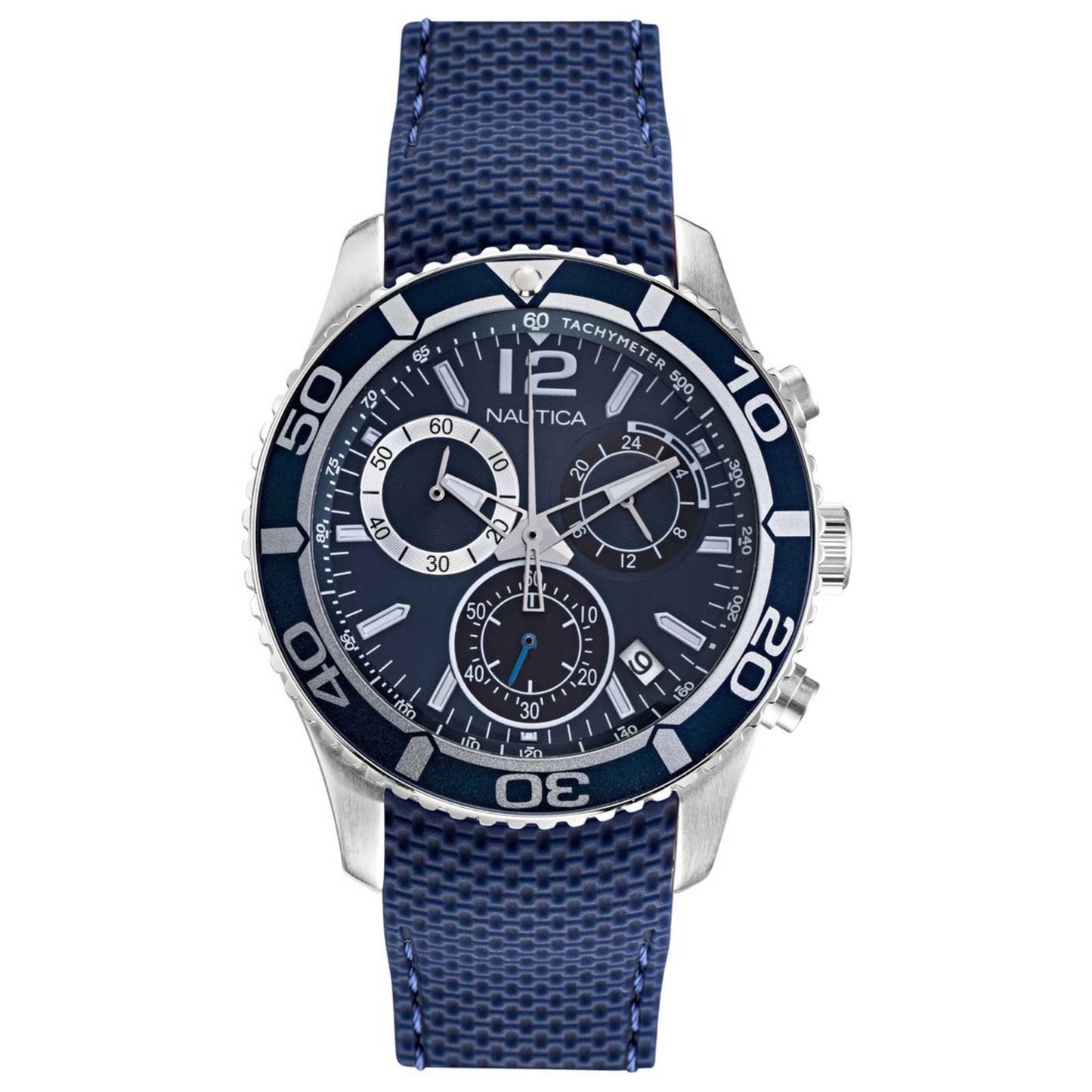 Front view of Nautica Sport Men's Quartz Watch NAPLECR04