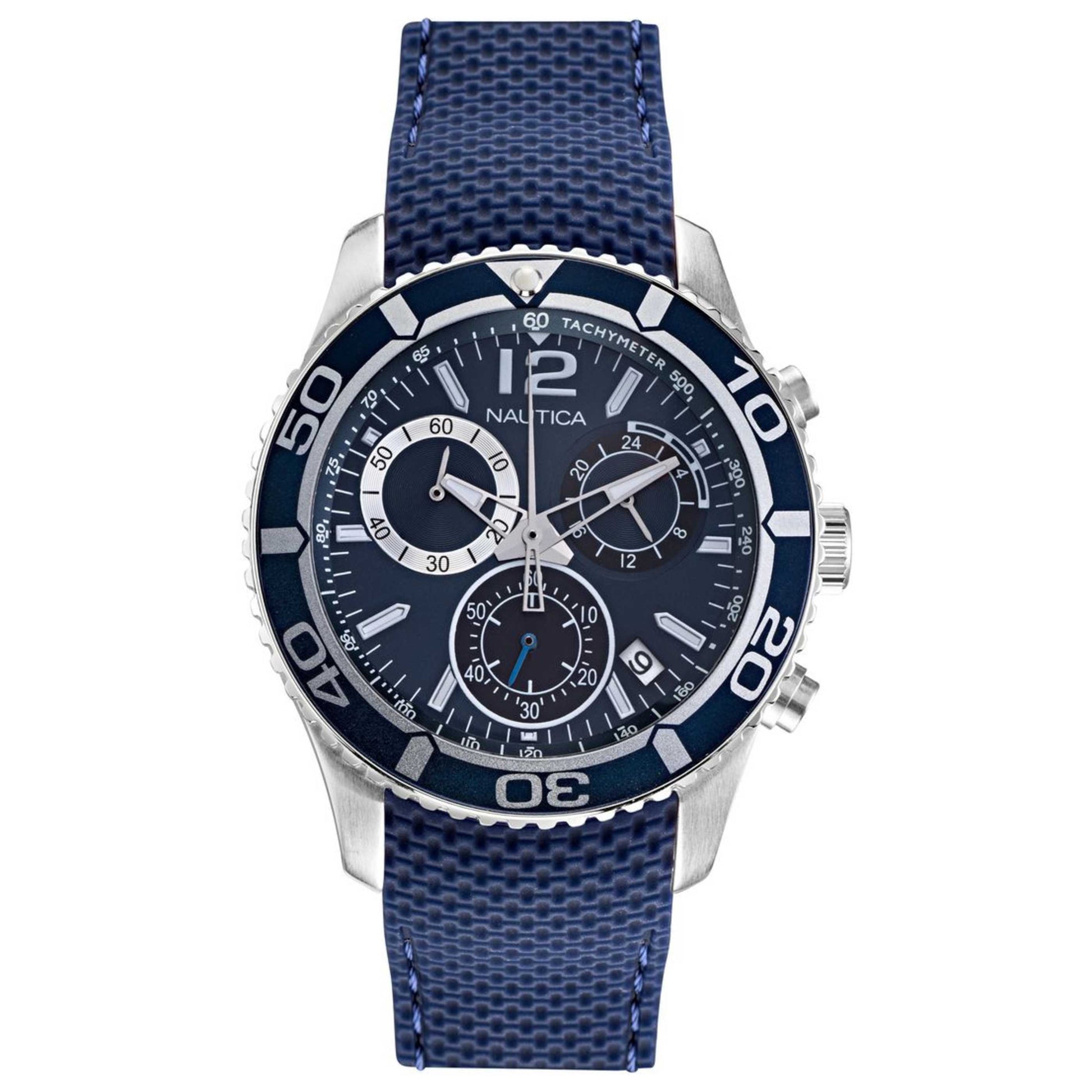 Front view of Nautica Sport Men's Quartz Watch NAPLECR04