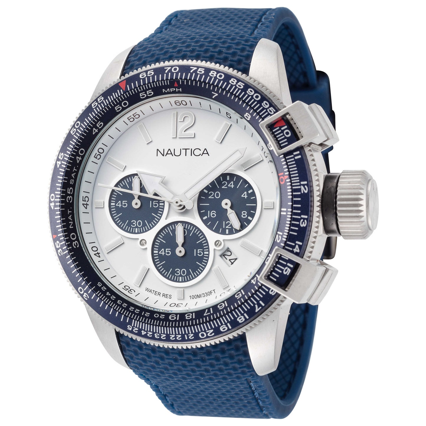 Front view of Nautica Classic Men's Quartz Watch NAPLECR20