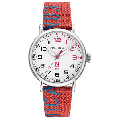 Front view of Nautica Loves The Ocean Men's Quartz Watch NAPLSS004