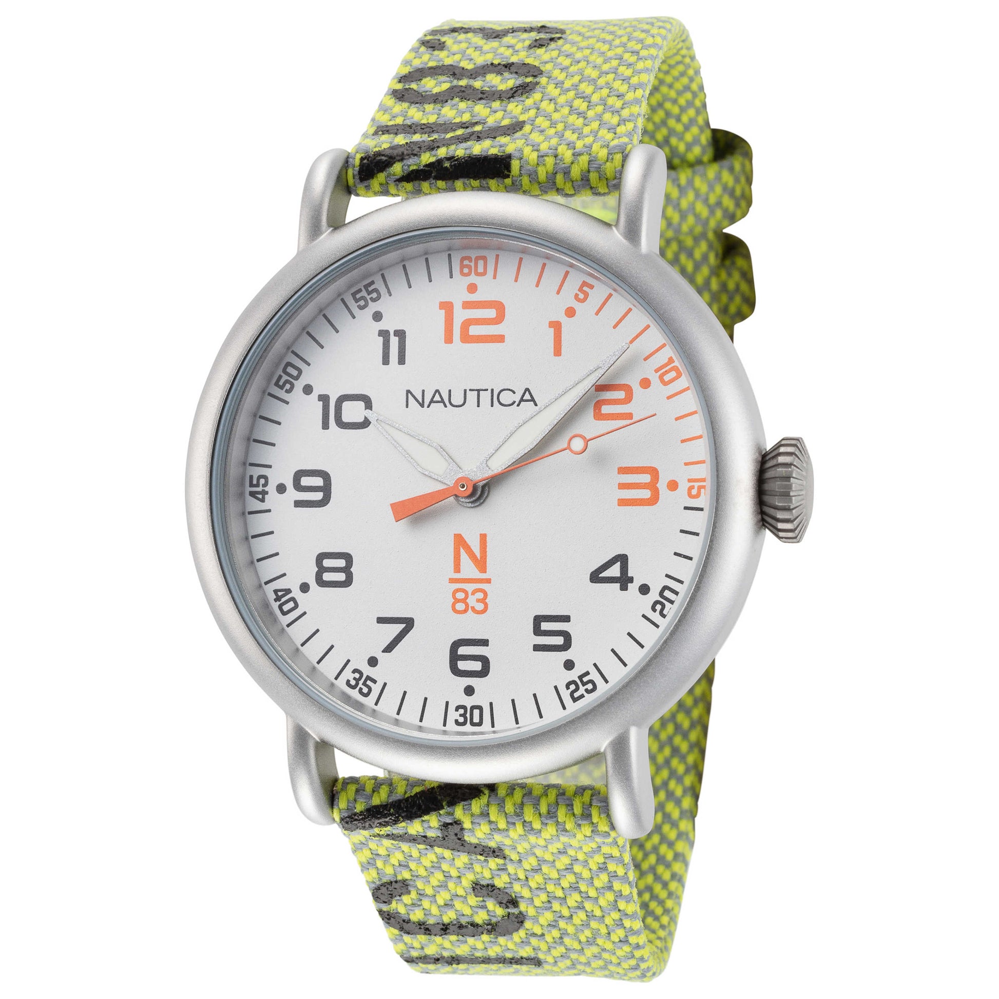 Front view of Nautica N83 Loves The Ocean Men's Quartz Watch NAPLSS005