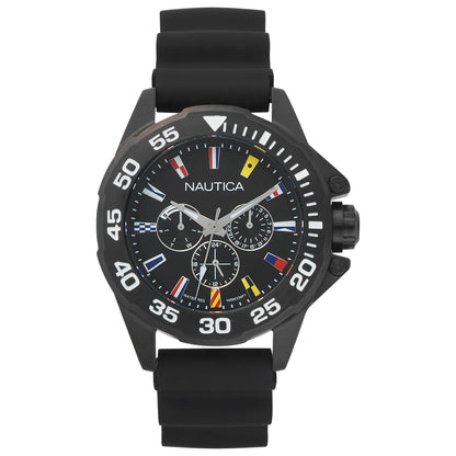 Front view of Nautica Miami Flags Men's Quartz Watch NAPMIA001